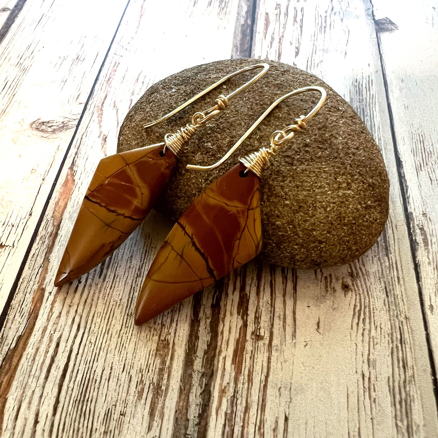 CHERRY CREEK JASPER EARRINGS - MOTHER EARTH TALISMAN