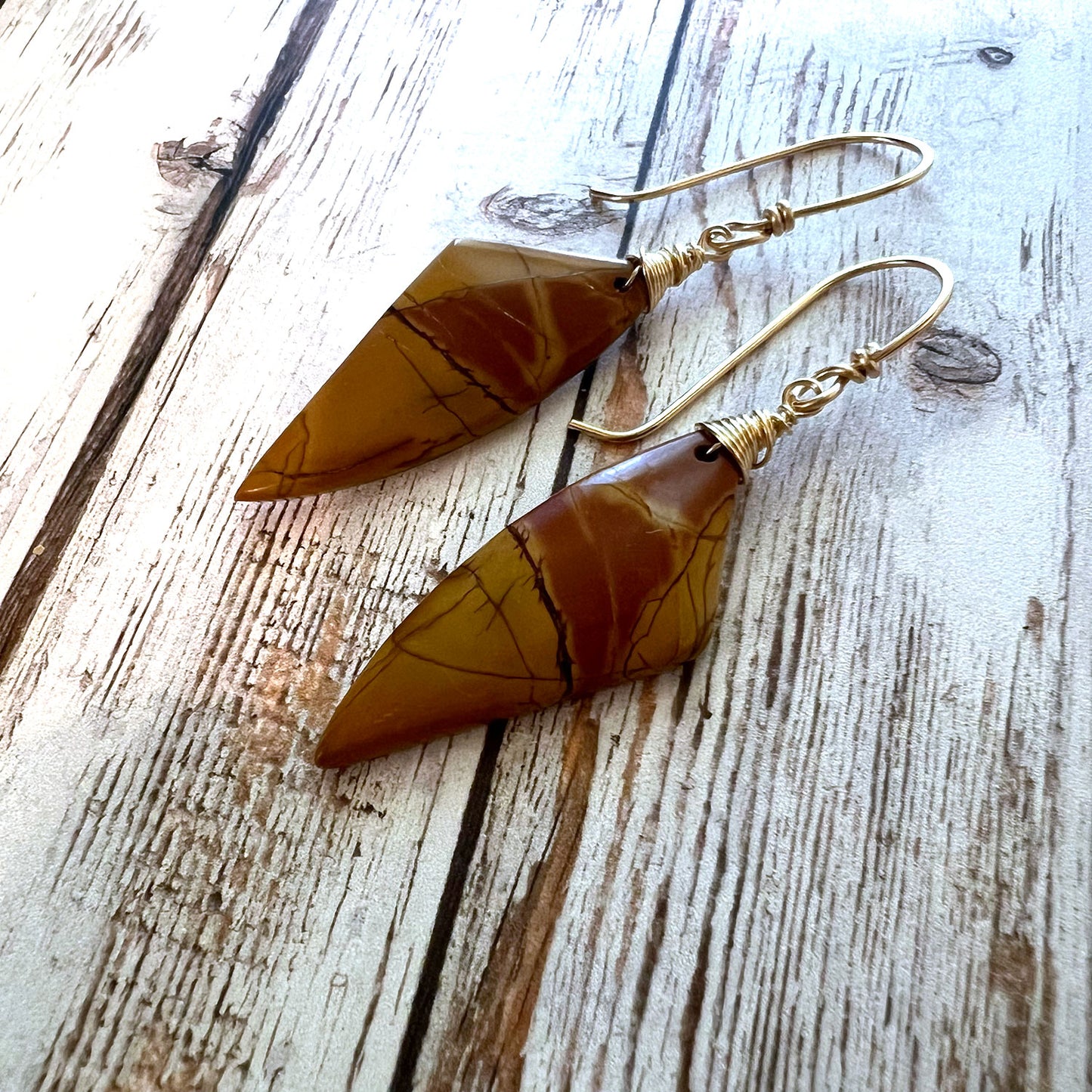 CHERRY CREEK JASPER EARRINGS - MOTHER EARTH TALISMAN