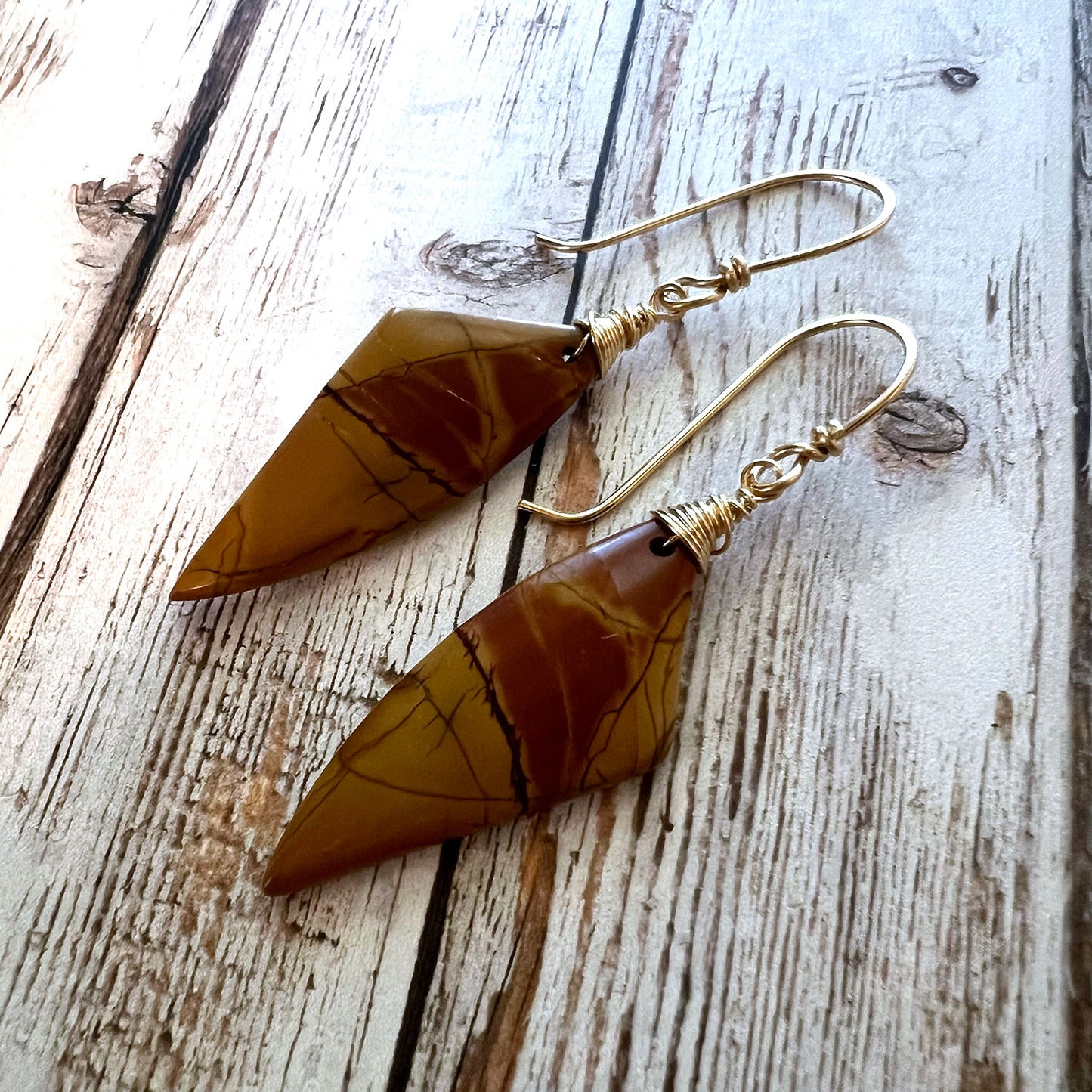 CHERRY CREEK JASPER EARRINGS - MOTHER EARTH TALISMAN