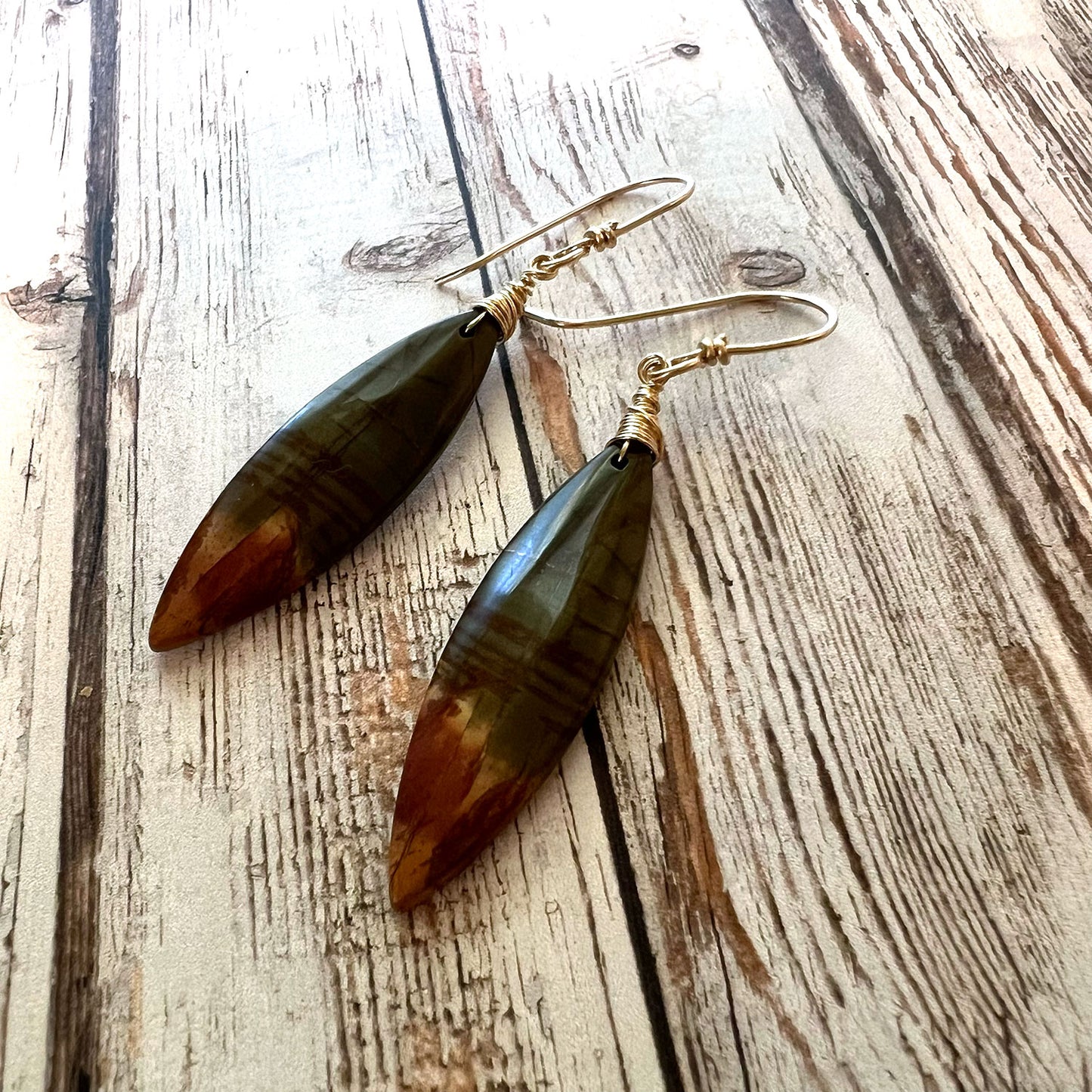 CHERRY CREEK JASPER EARRINGS - MOTHER EARTH TALISMAN
