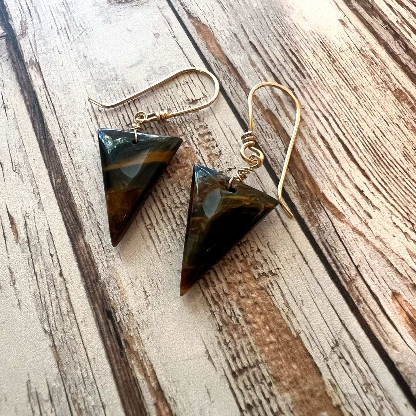 GF/SS PIETERSITE DROP EARRINGS - CLEANSING STORM TALISMAN