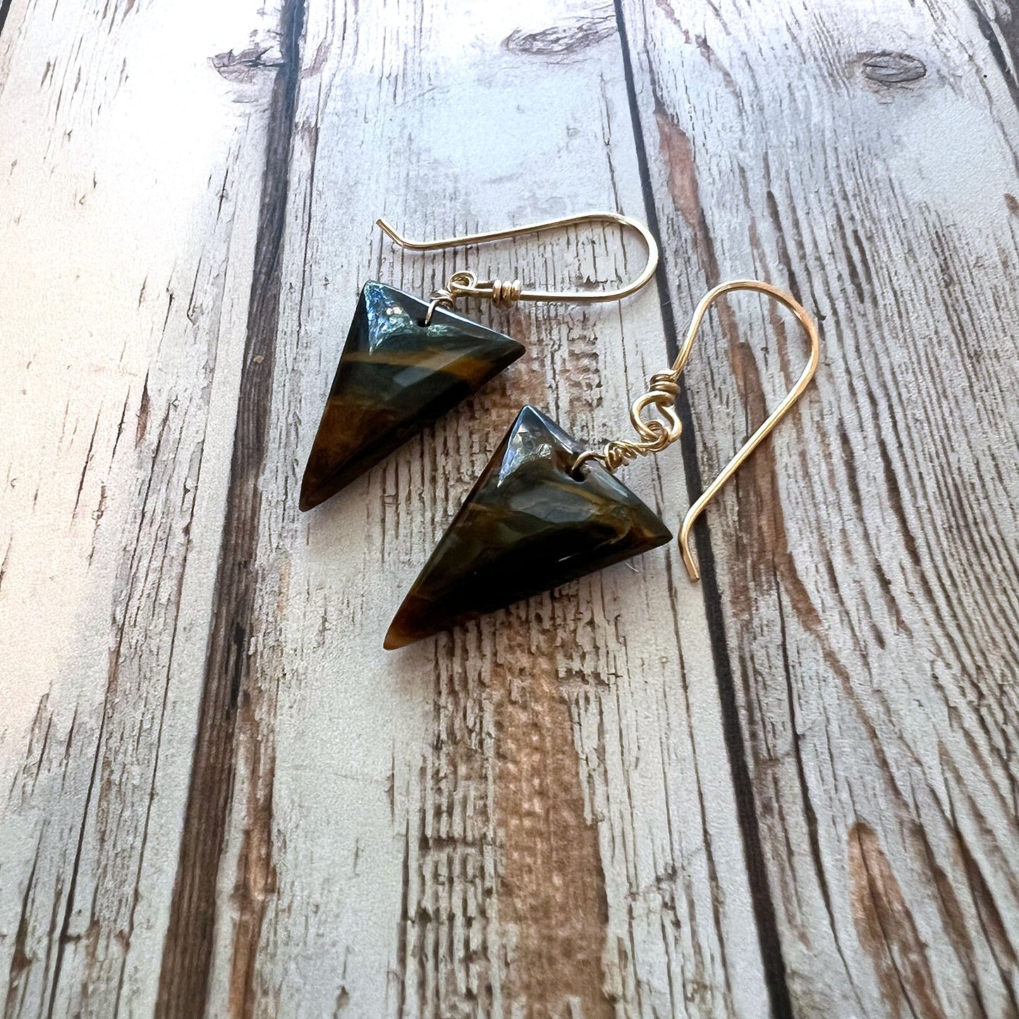 GF/SS PIETERSITE DROP EARRINGS - CLEANSING STORM TALISMAN