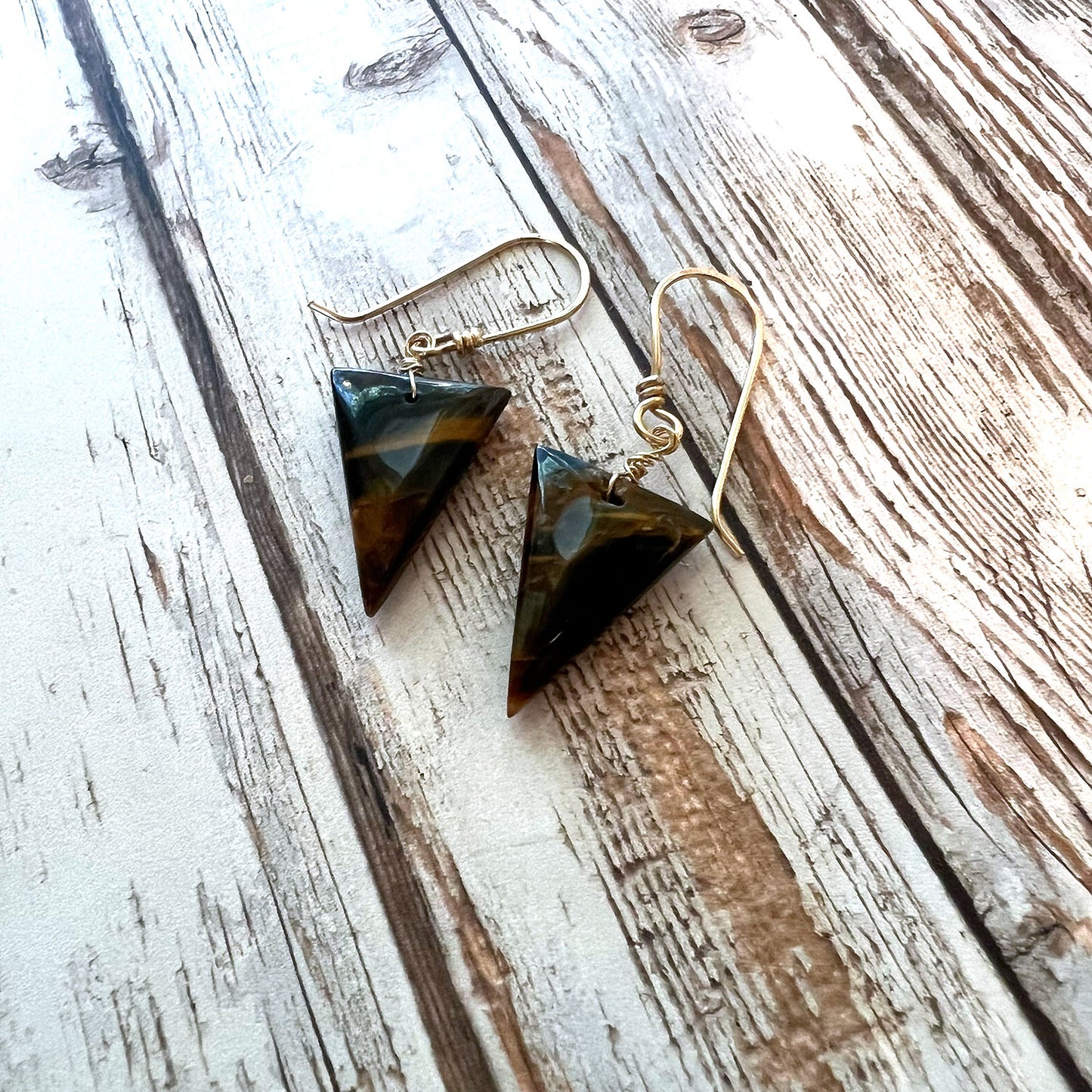 GF/SS PIETERSITE DROP EARRINGS - CLEANSING STORM TALISMAN