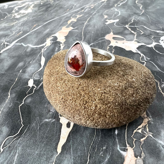 STERLING SILVER CANTERA OPAL BEZEL RING - BELIEVE IN MAGIC TALISMAN