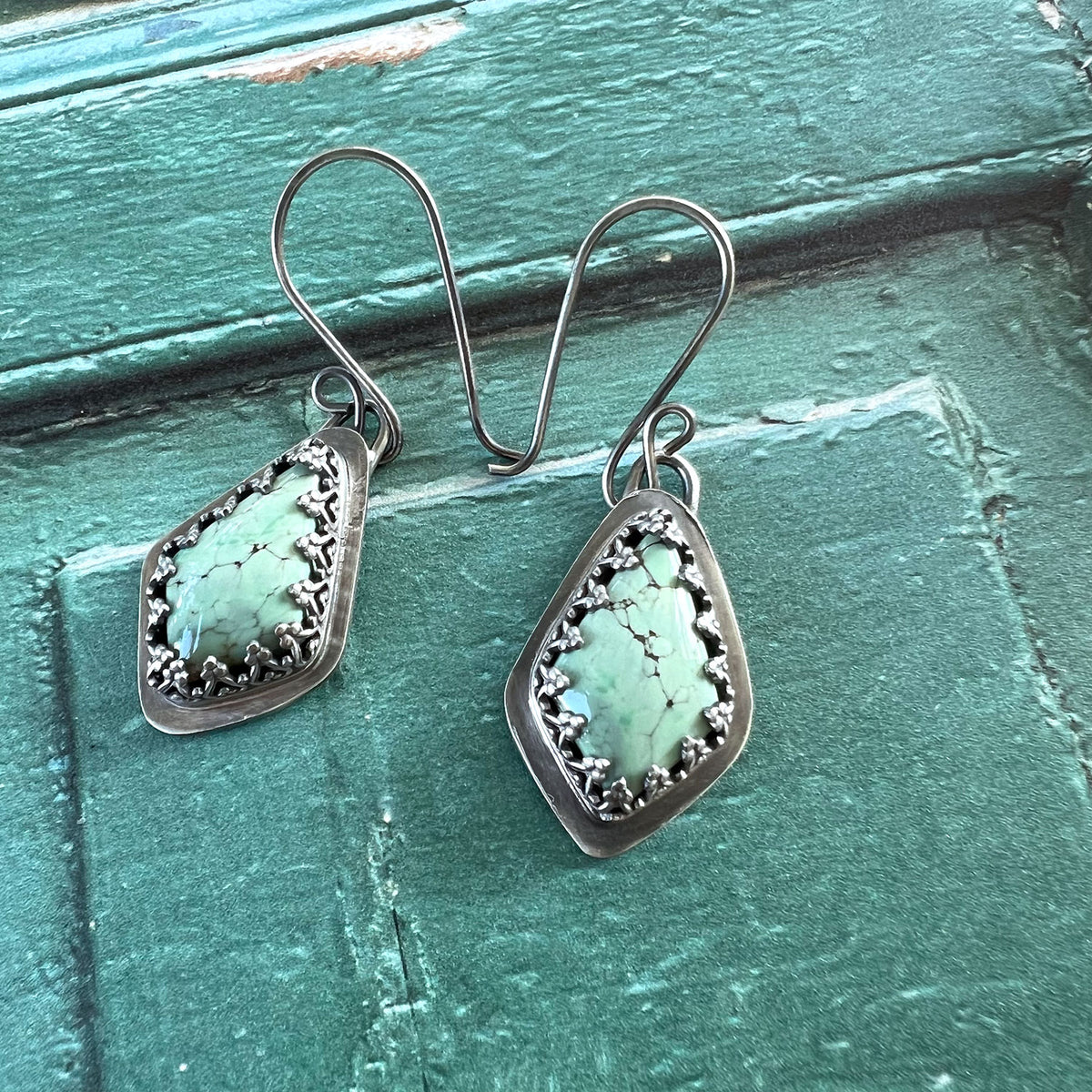 STERLING SILVER CARAMEL VARISCITE NECKLACE EARRINGS - JOYFUL TALISMAN