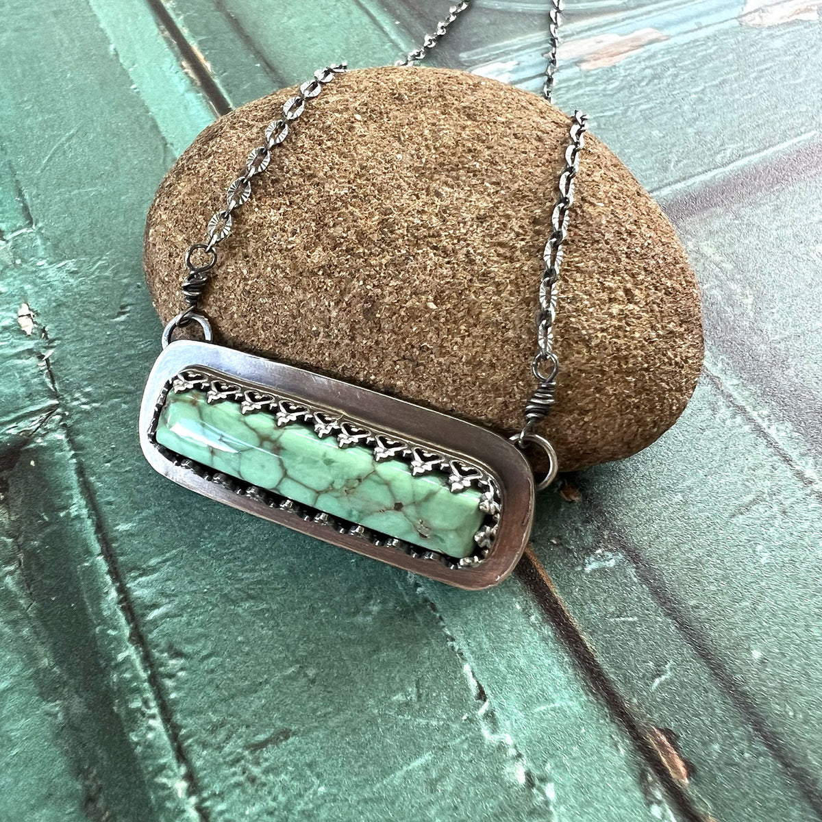 STERLING SILVER CARAMEL VARISCITE NECKLACE EARRINGS - JOYFUL TALISMAN
