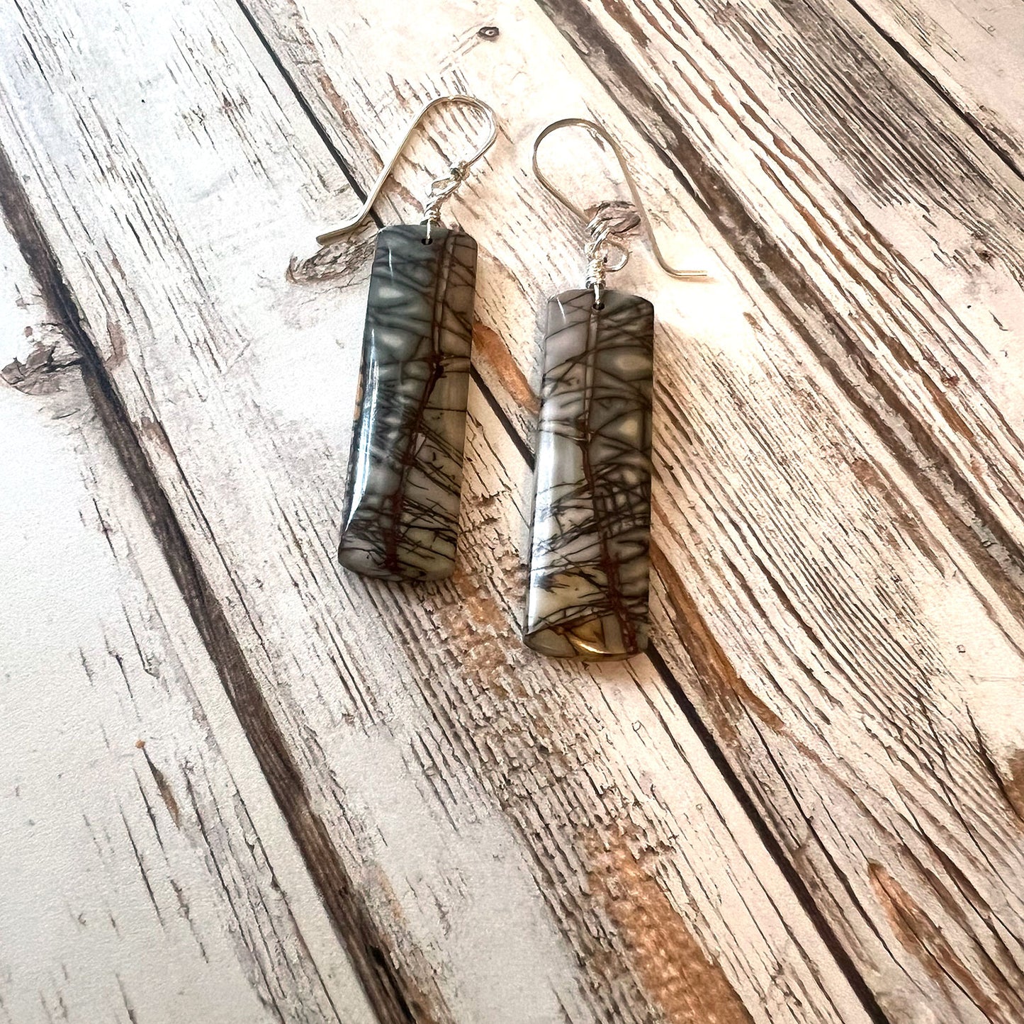 CHERRY CREEK JASPER EARRINGS - MOTHER EARTH TALISMAN