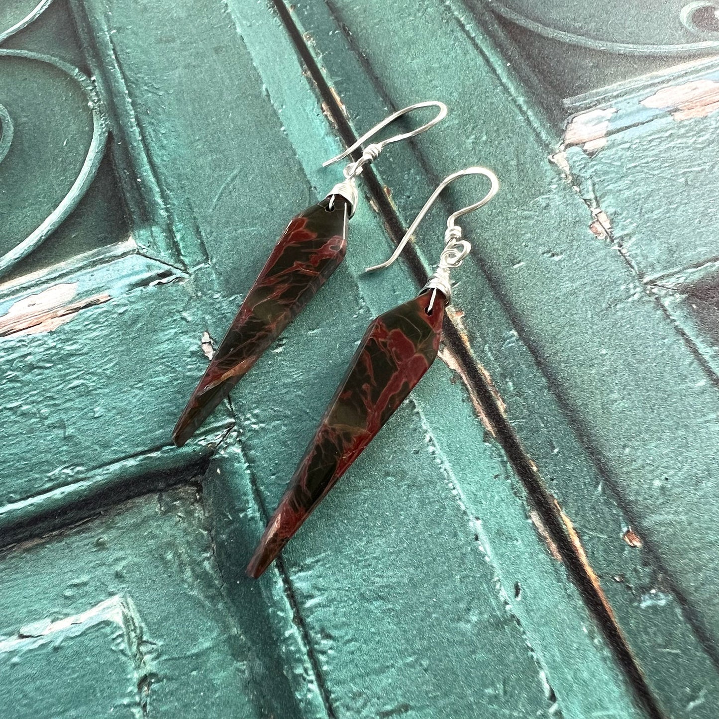 CHERRY CREEK JASPER EARRINGS - MOTHER EARTH TALISMAN
