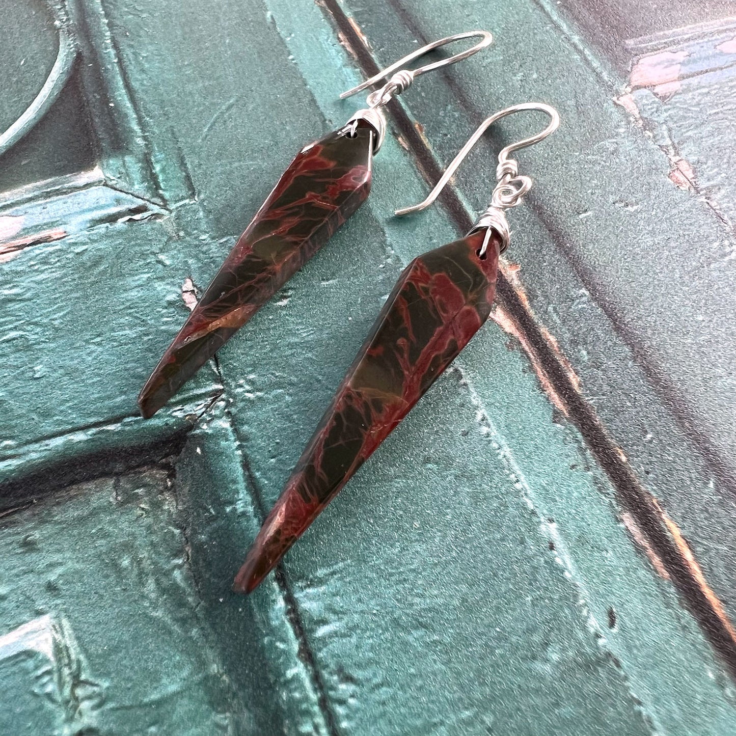 CHERRY CREEK JASPER EARRINGS - MOTHER EARTH TALISMAN