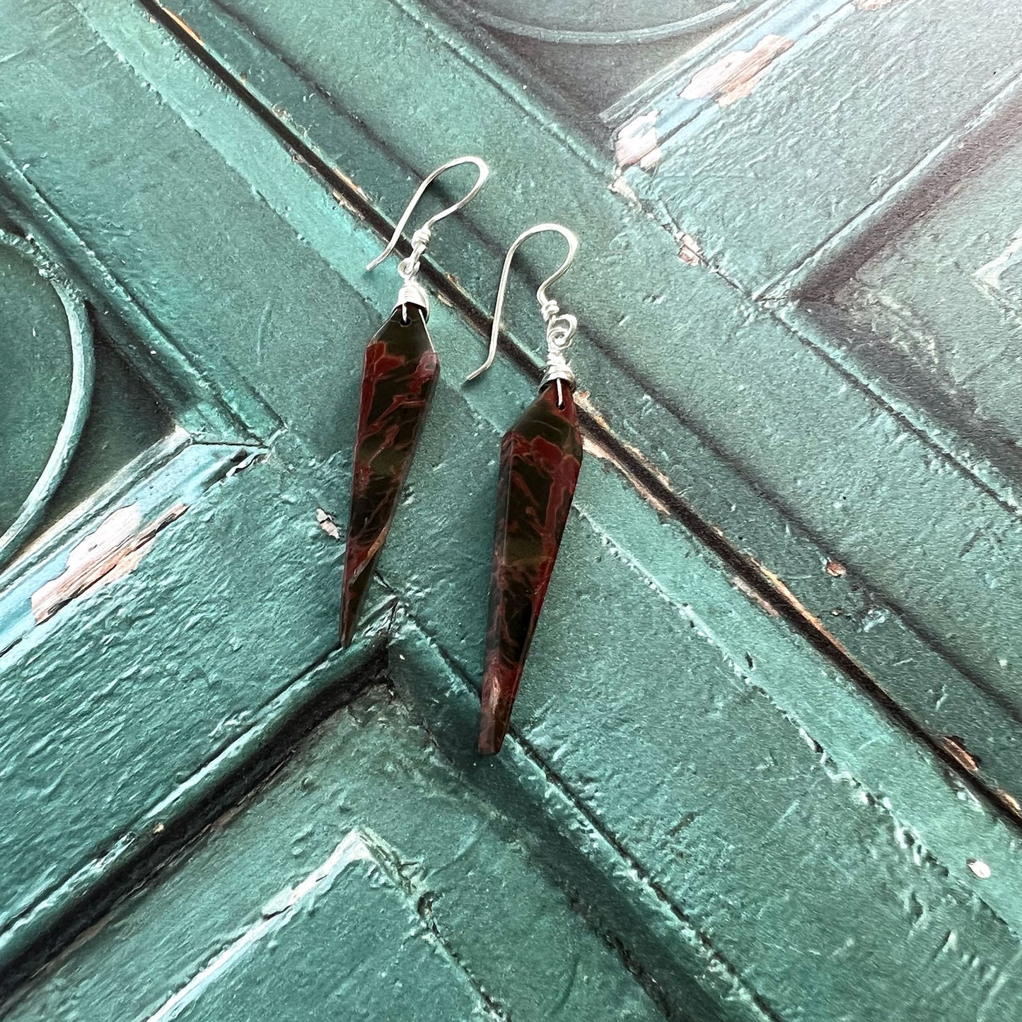 CHERRY CREEK JASPER EARRINGS - MOTHER EARTH TALISMAN