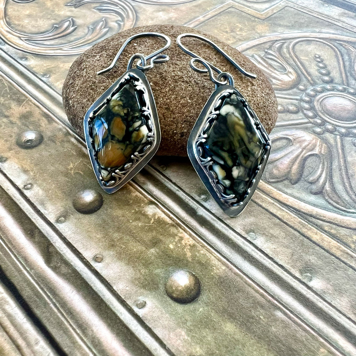STERLING SILVER DARK MOON EARRINGS - INNER CORE TRUTH TALISMAN