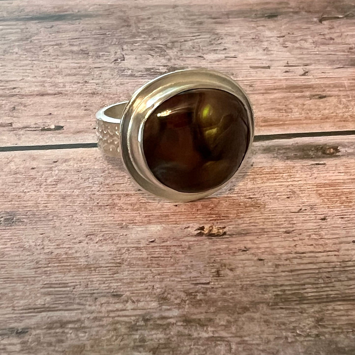 STERLING SILVER FIRE AGATE RINGS - PROTECTIVE EMBRACE TALISMAN