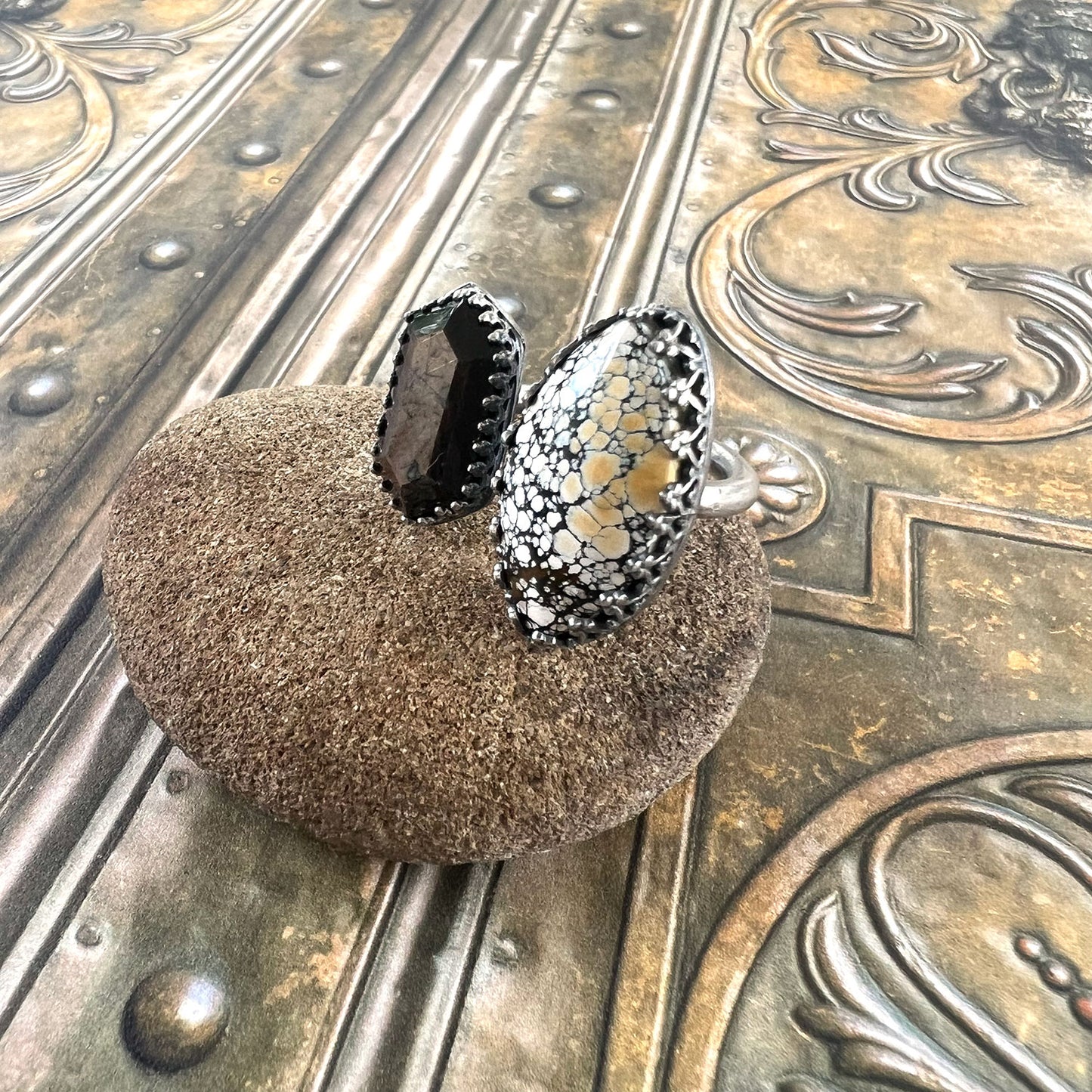 STERLING SILVER IVORY CREEK VARISCITE CHOCOLATE SAPPHPIRE RING - JOYFUL TALISMAN