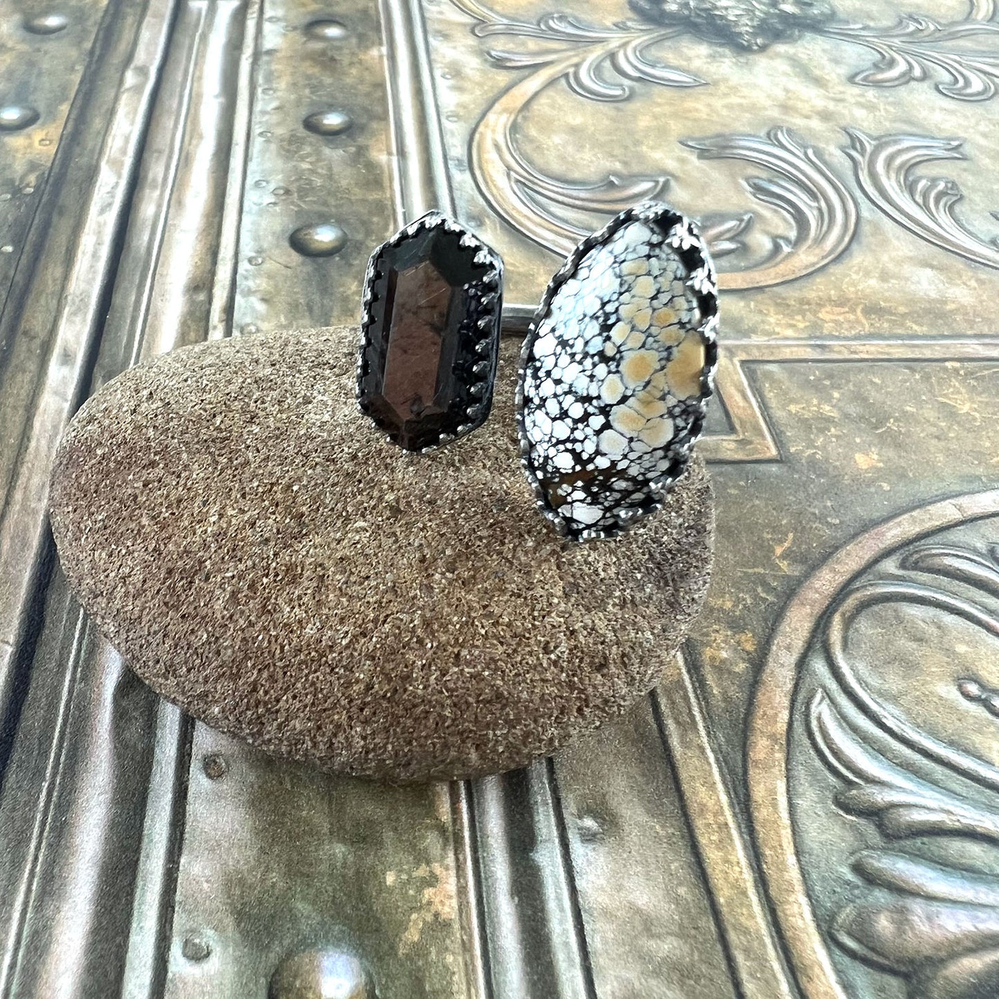 STERLING SILVER IVORY CREEK VARISCITE CHOCOLATE SAPPHPIRE RING - JOYFUL TALISMAN