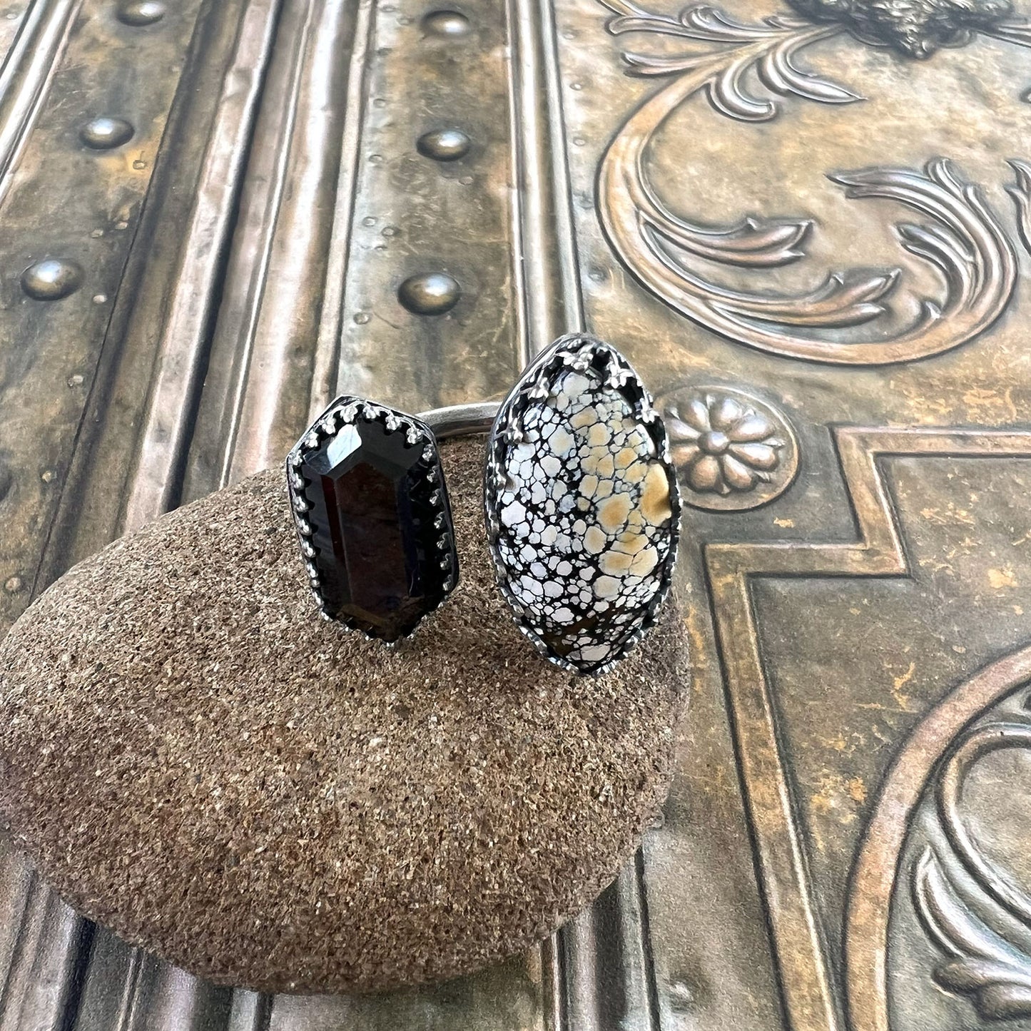 STERLING SILVER IVORY CREEK VARISCITE CHOCOLATE SAPPHPIRE RING - JOYFUL TALISMAN