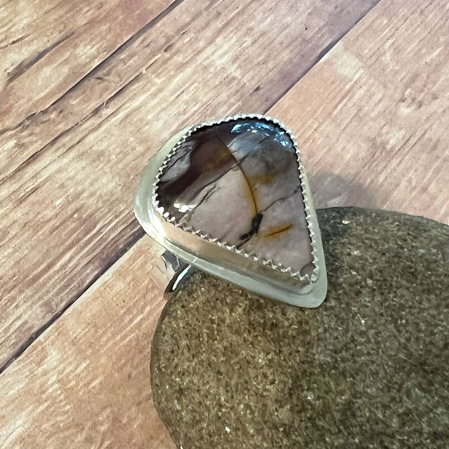 STERLING SILVER LILAC MOOKAITE RING - CELEBRATING CHANGE TALISMAN