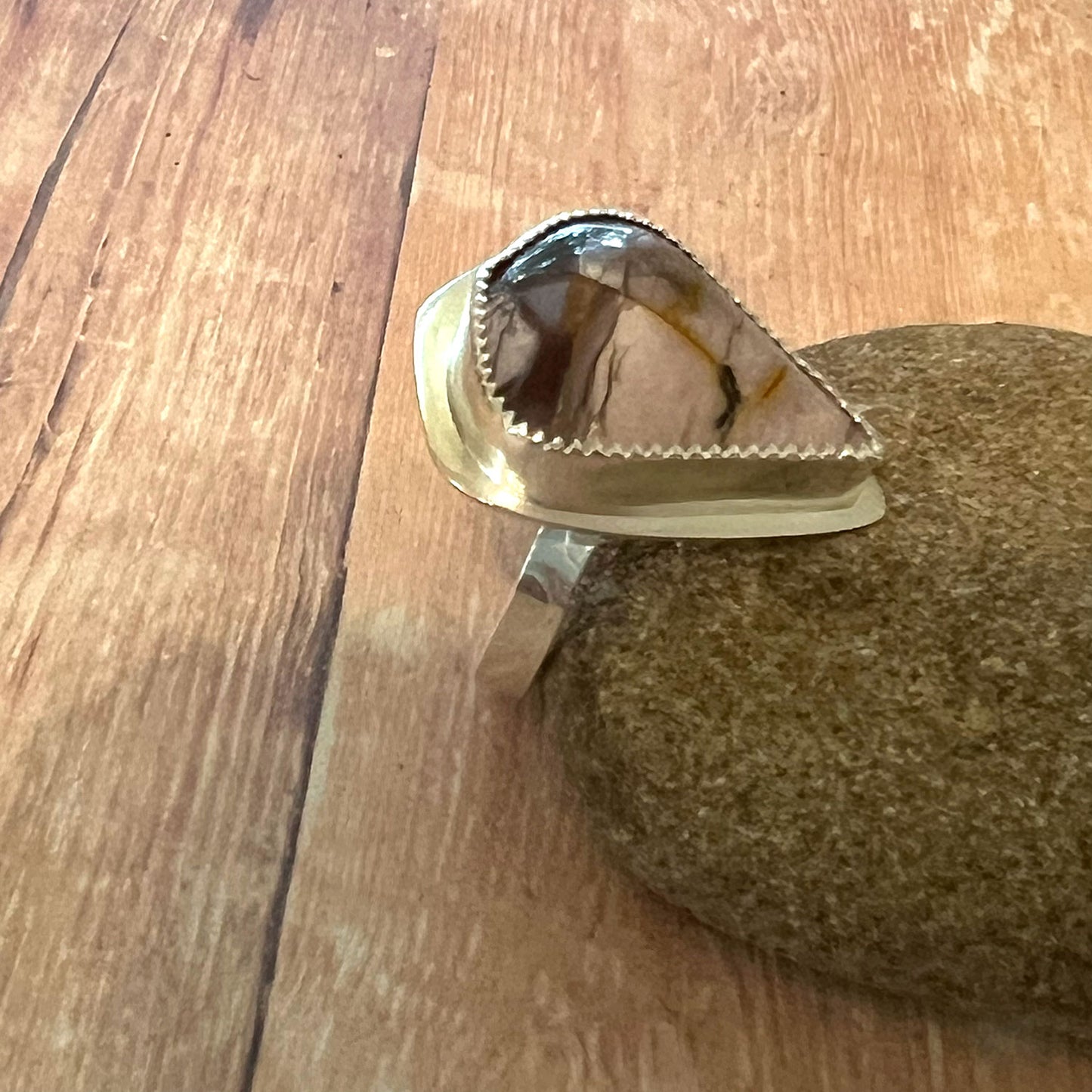 STERLING SILVER LILAC MOOKAITE RING - CELEBRATING CHANGE TALISMAN