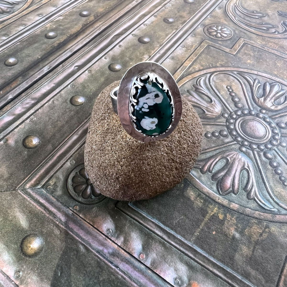 STERLING SILVER MYSTIC SAGE VARISCITE RING - JOYFUL TALISMAN