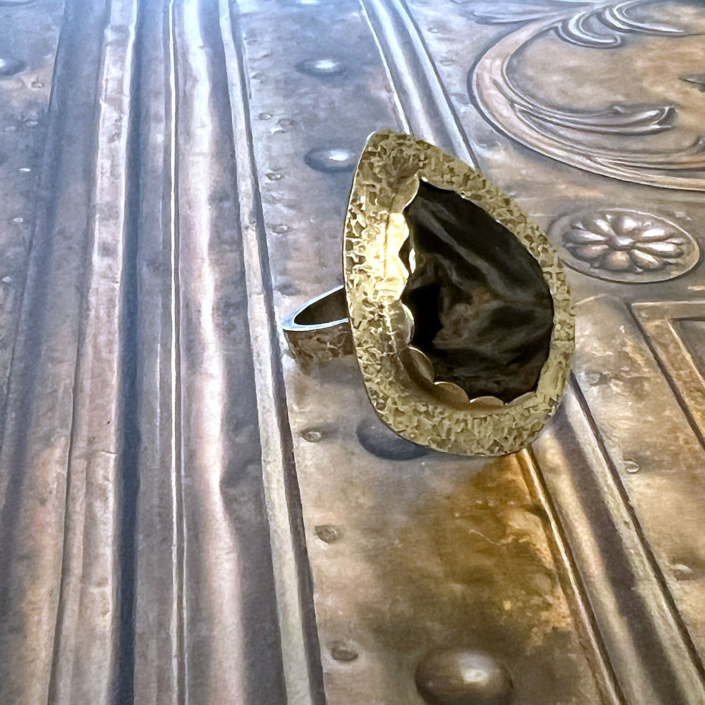 STERLING SILVER PIETERSITE RINGS - CLEANSING STORM TALISMAN