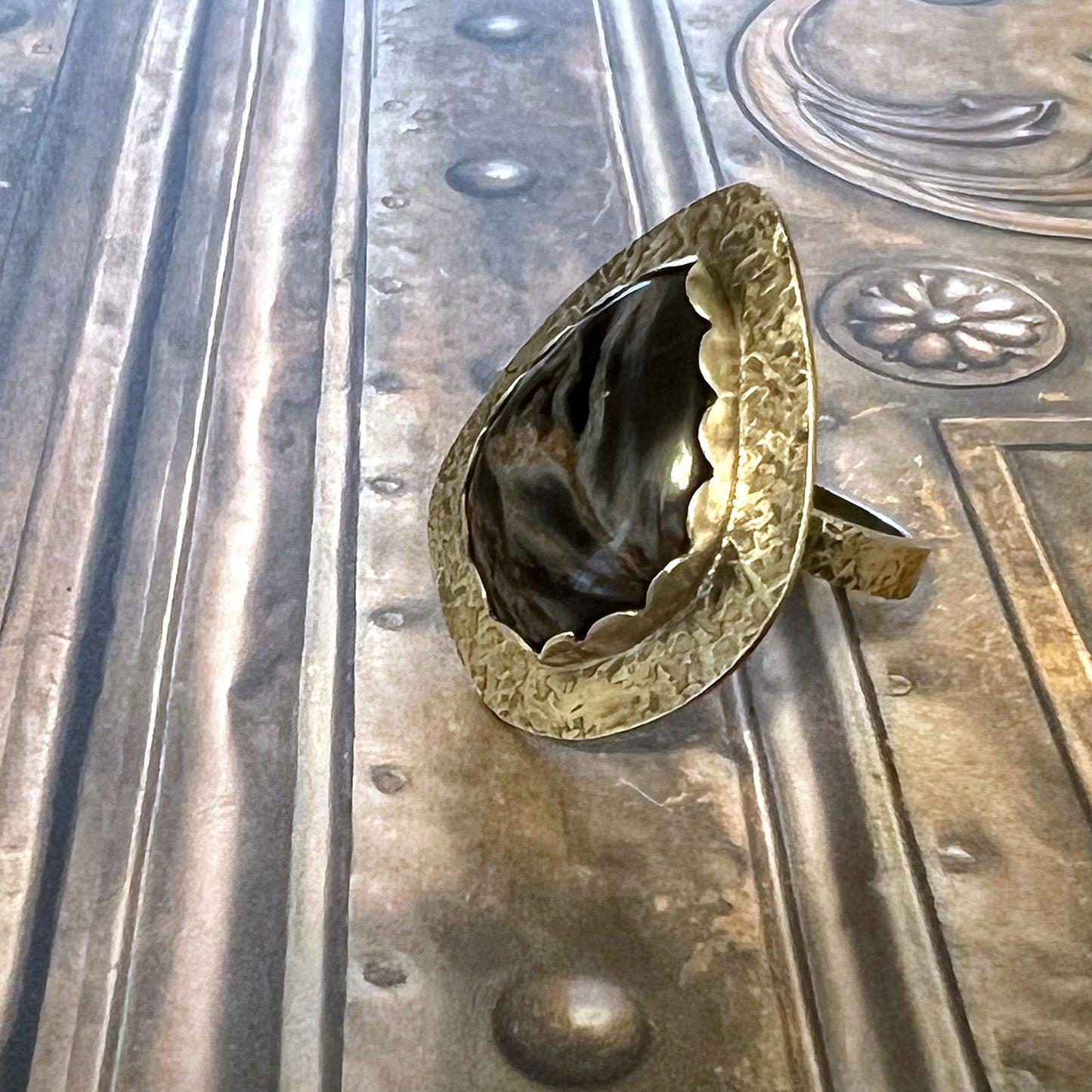 STERLING SILVER PIETERSITE RINGS - CLEANSING STORM TALISMAN