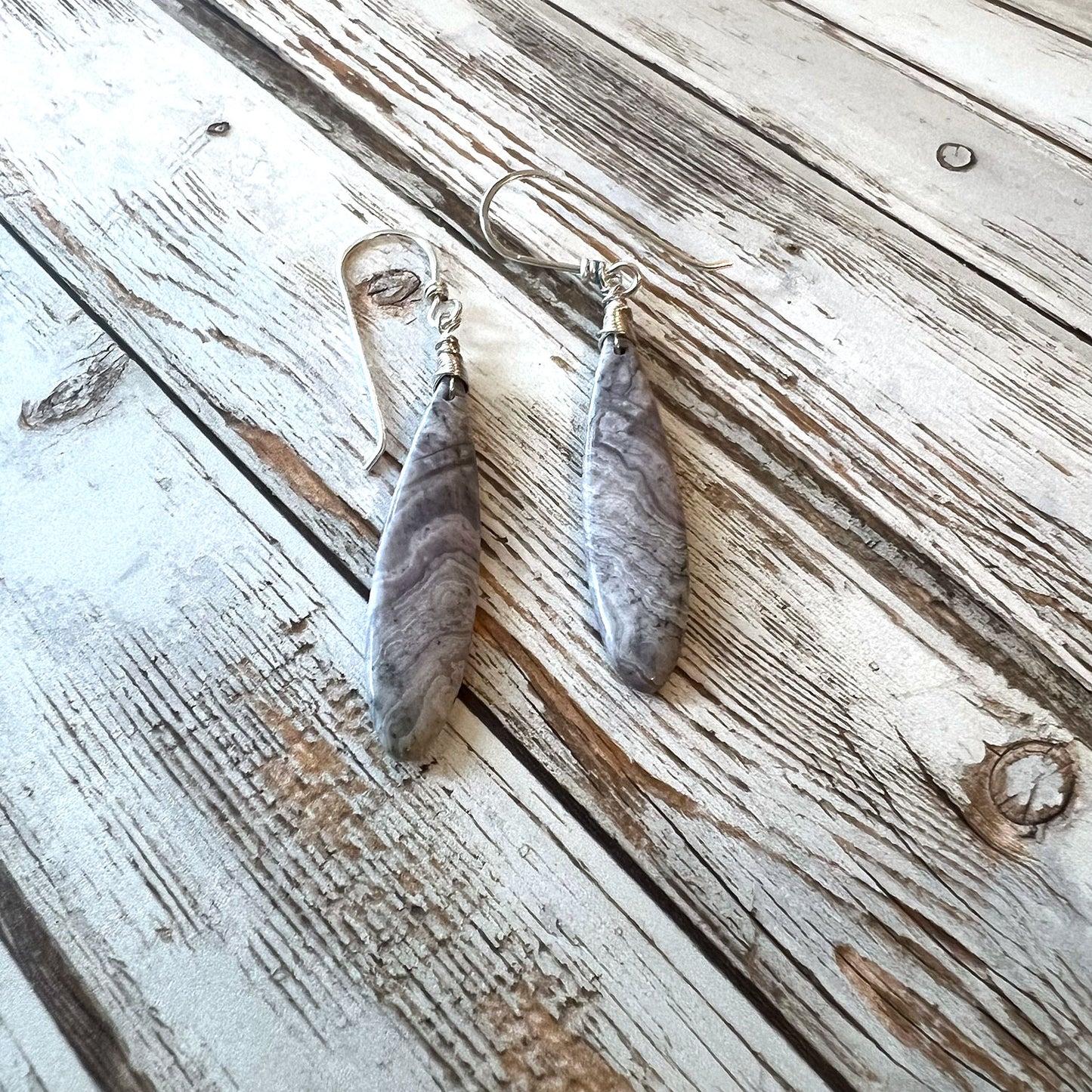 GEMSTONE LONG DROP EARRINGS - TALISMAN JEWELRY