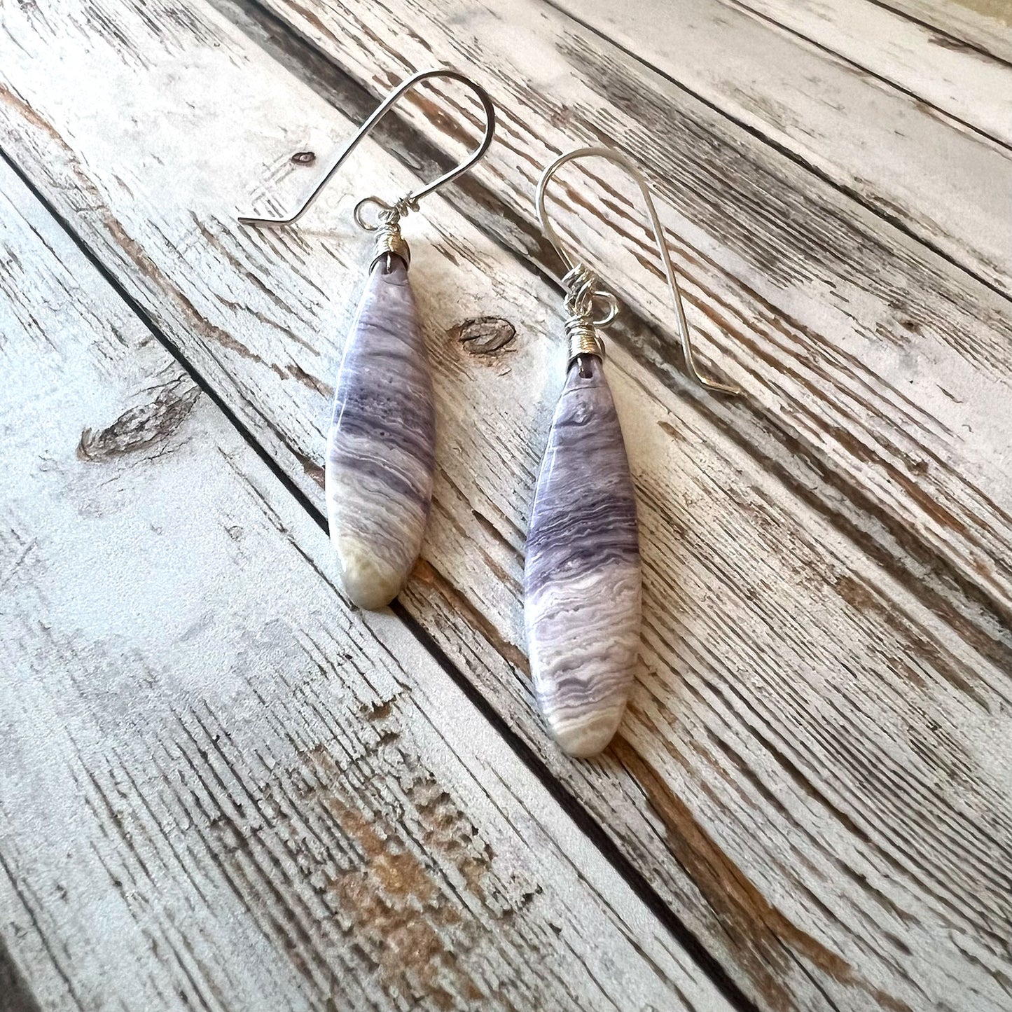 GEMSTONE LONG DROP EARRINGS - TALISMAN JEWELRY