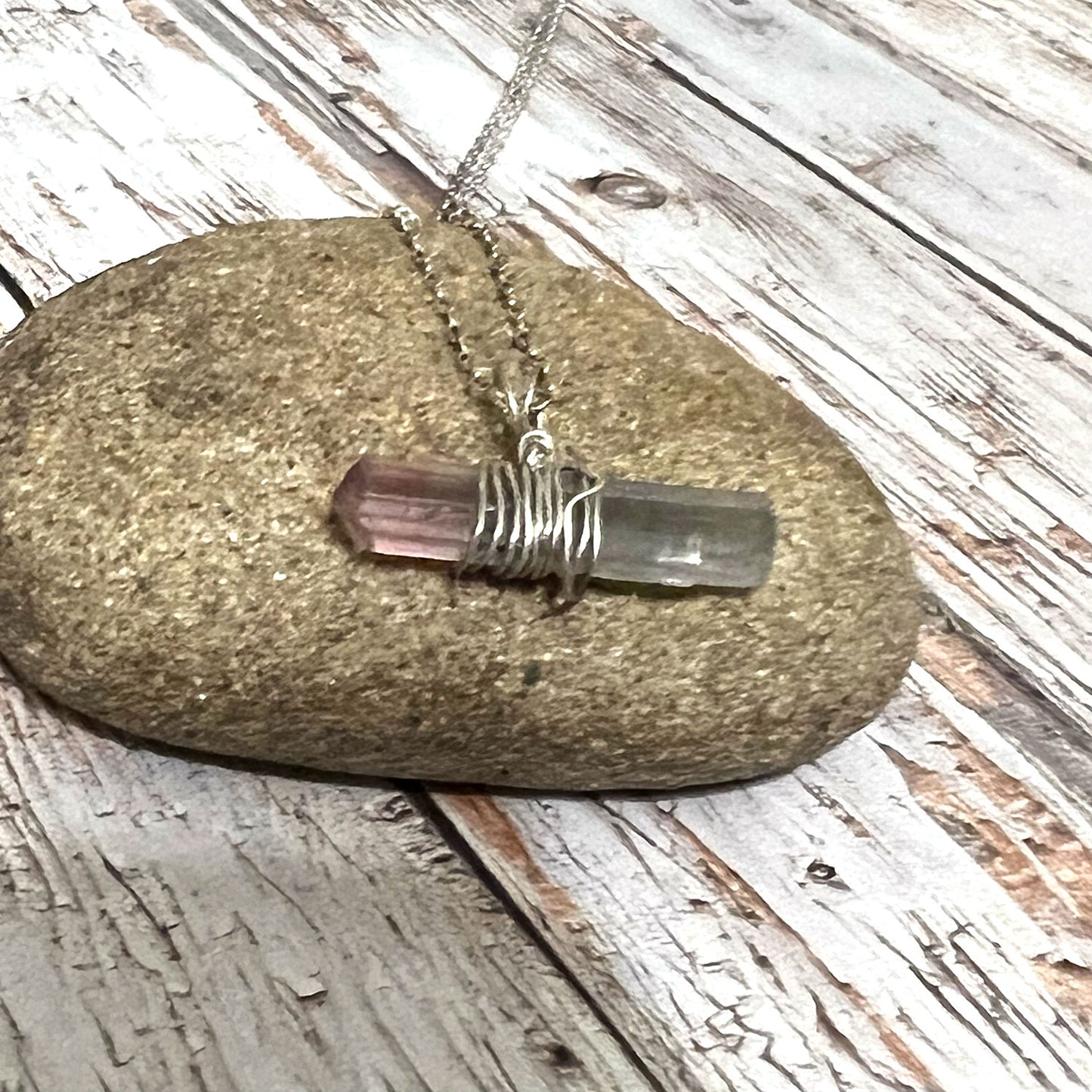 STERLING SILVER QUARTZ POINT NECKLACES - SYNCH ME TALISMAN