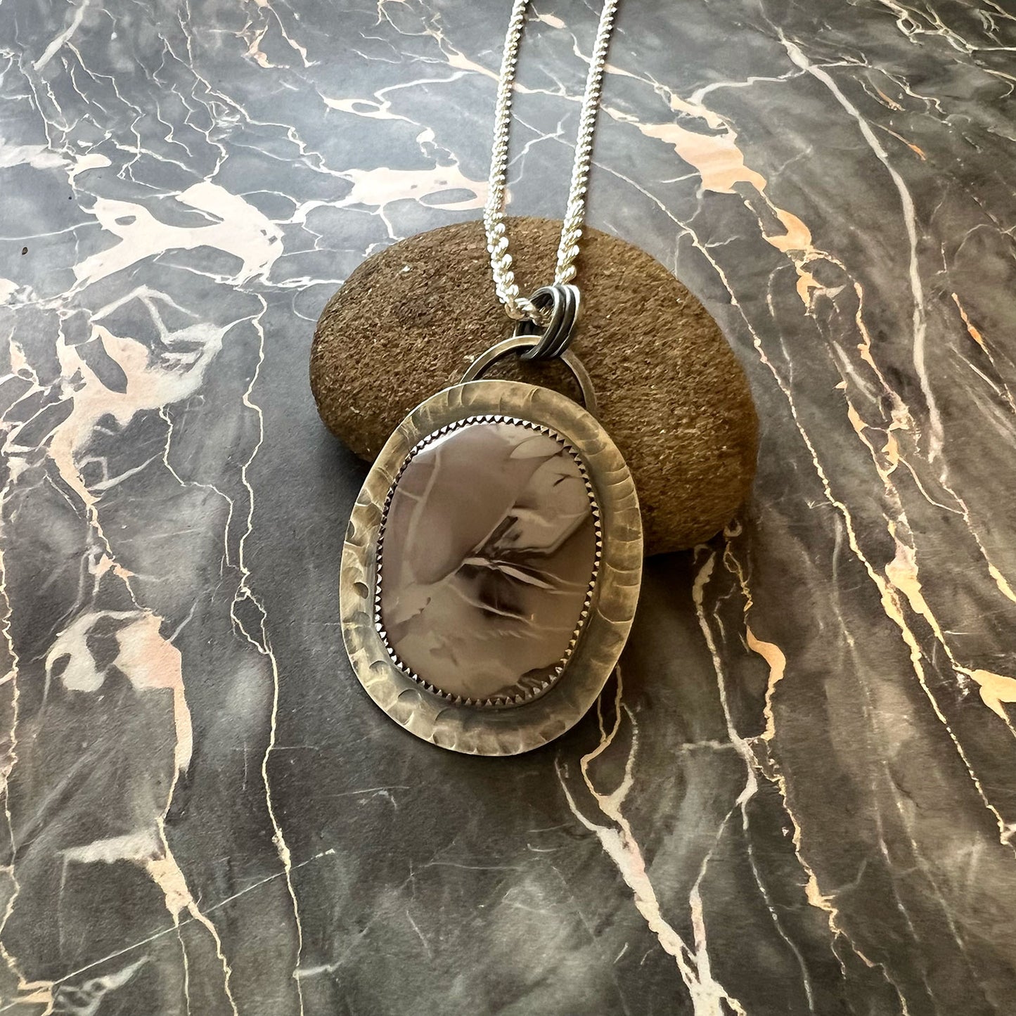STERLING SILVER WILLOW CREEK JASPER SET - MOTHER EARTH TALISMAN