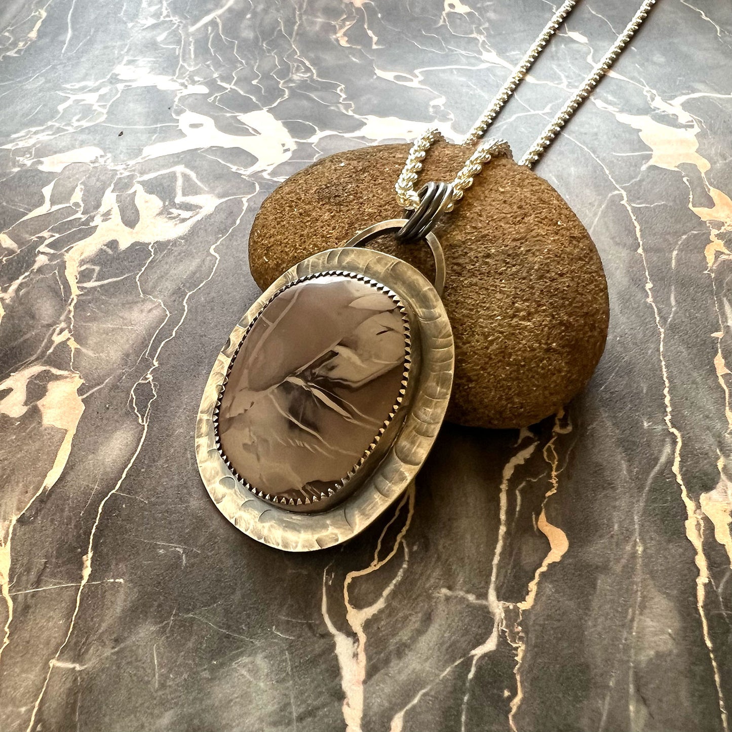 STERLING SILVER WILLOW CREEK JASPER SET - MOTHER EARTH TALISMAN