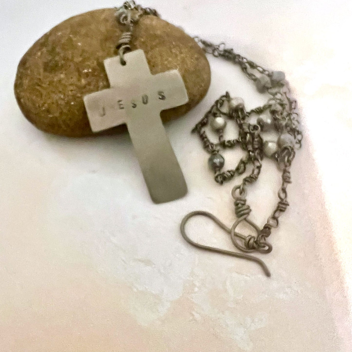 RESERVED CUSTOM ORDER CROSS WITH CHAIN FOR CALLEN