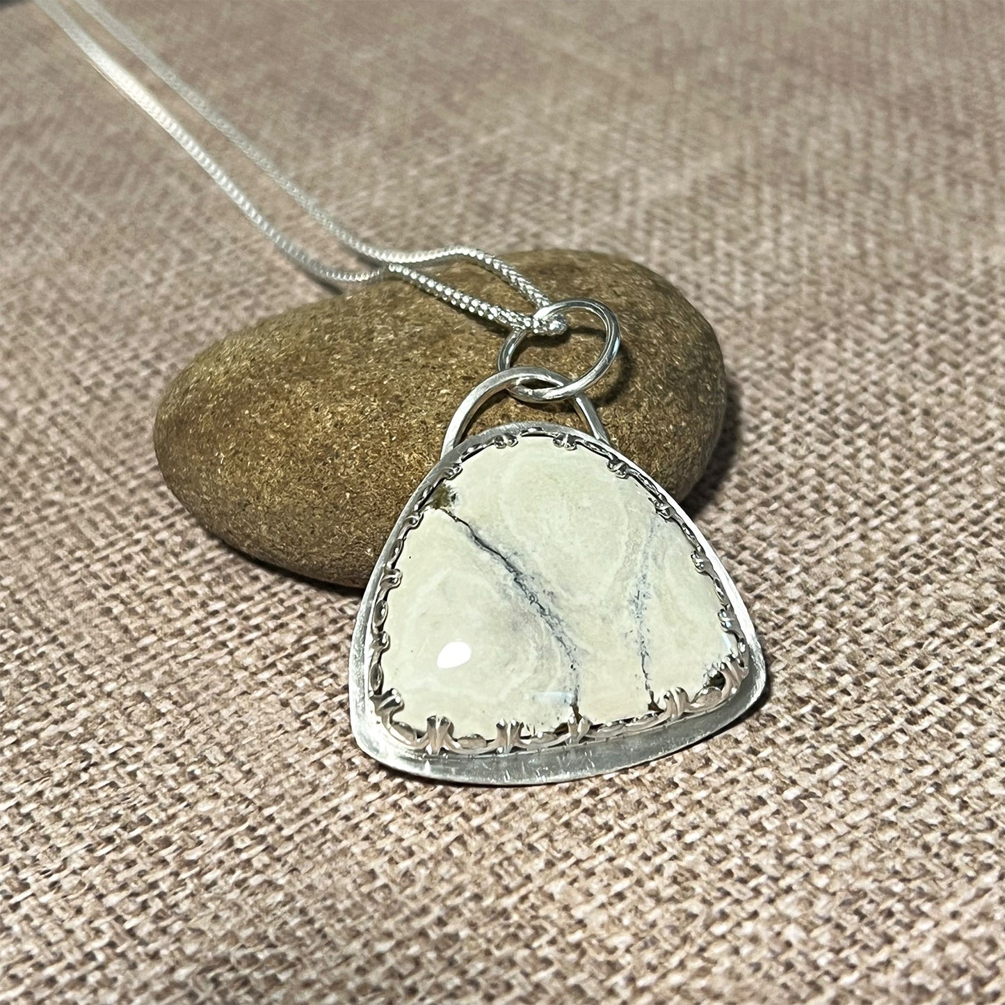 STERLING SILVER IVORY CREEK VARISCITE NECKLACE - JOYFUL TALISMAN