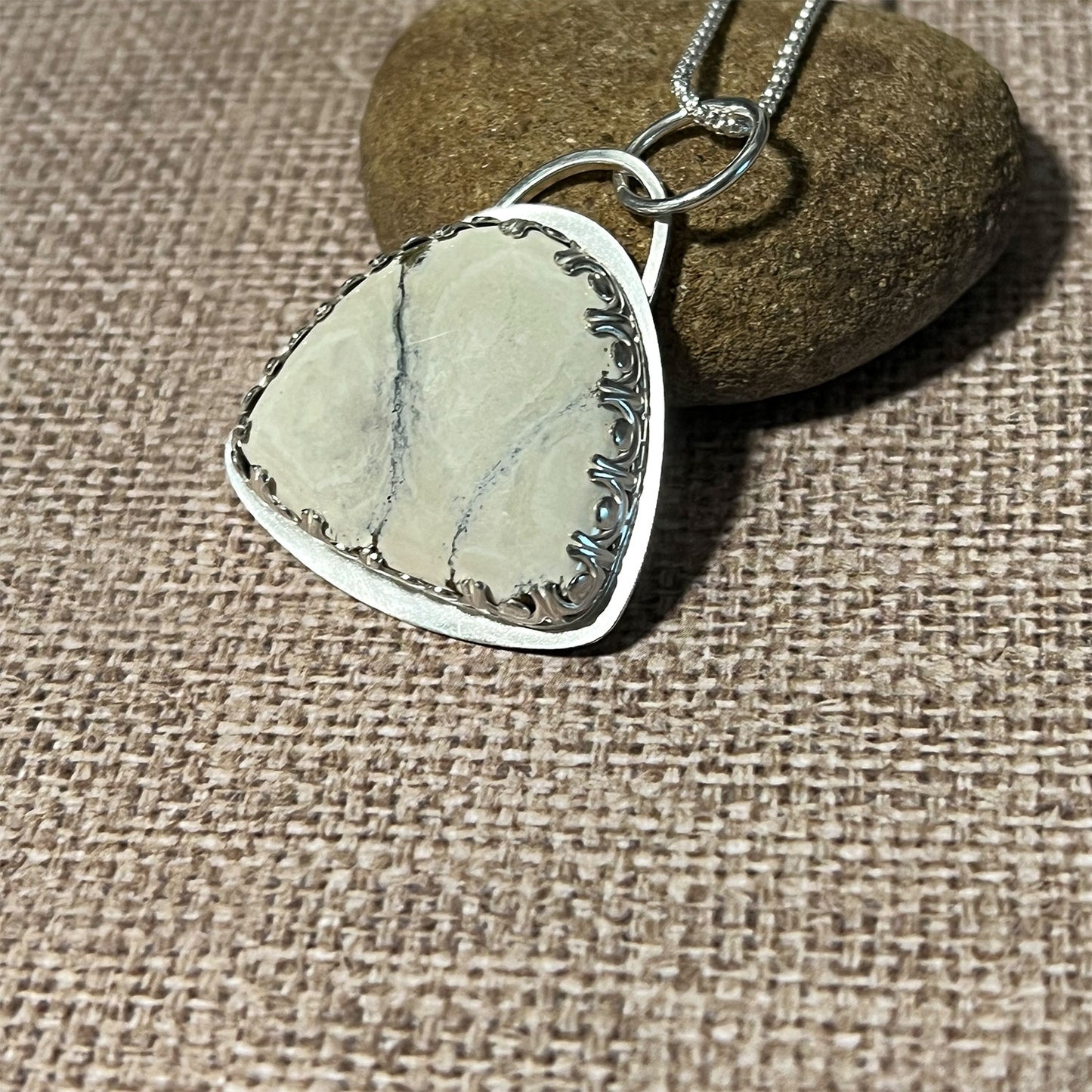 STERLING SILVER IVORY CREEK VARISCITE NECKLACE - JOYFUL TALISMAN