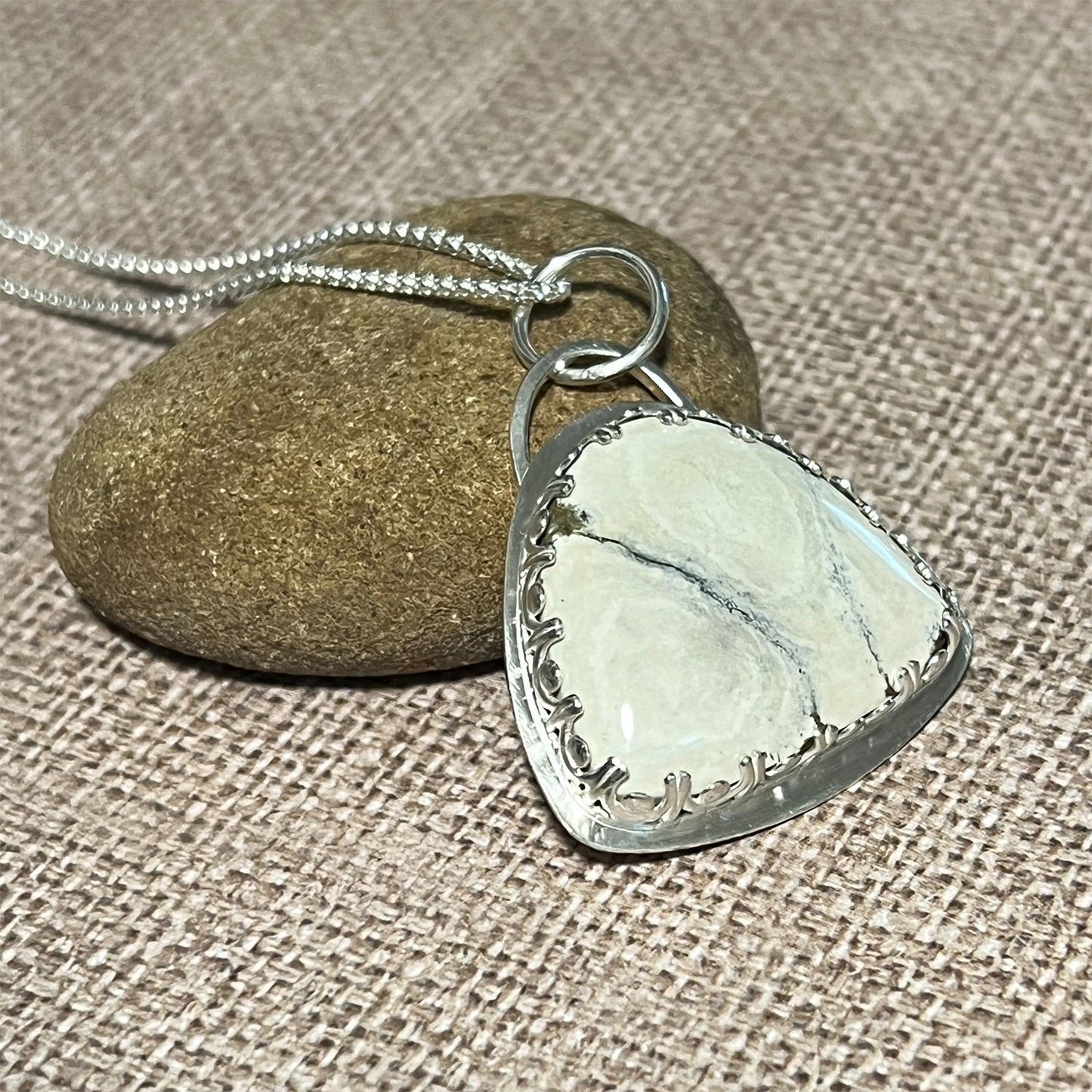 STERLING SILVER IVORY CREEK VARISCITE NECKLACE - JOYFUL TALISMAN