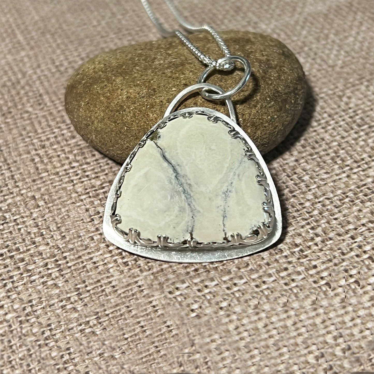 STERLING SILVER IVORY CREEK VARISCITE NECKLACE - JOYFUL TALISMAN