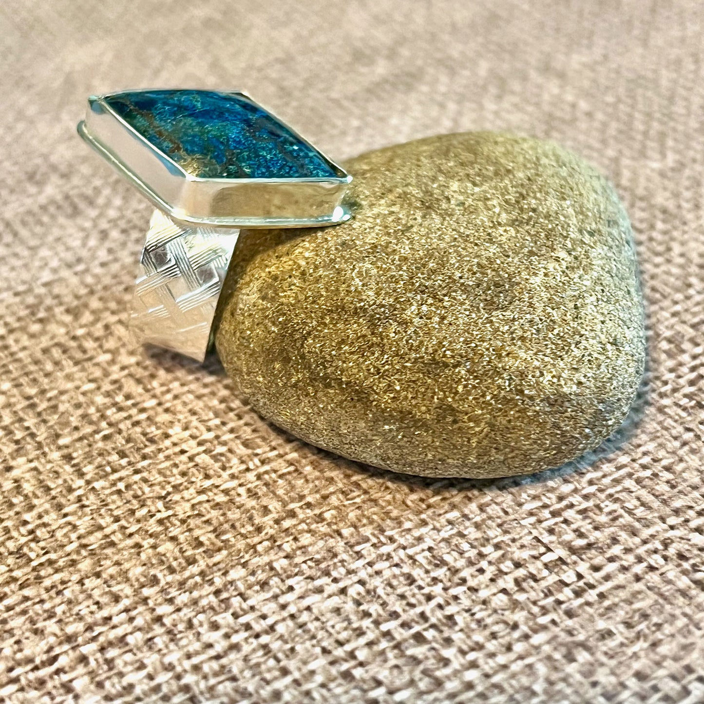 STERLING SILVER SHATTUCKITE RING - TRUTH TALISMAN