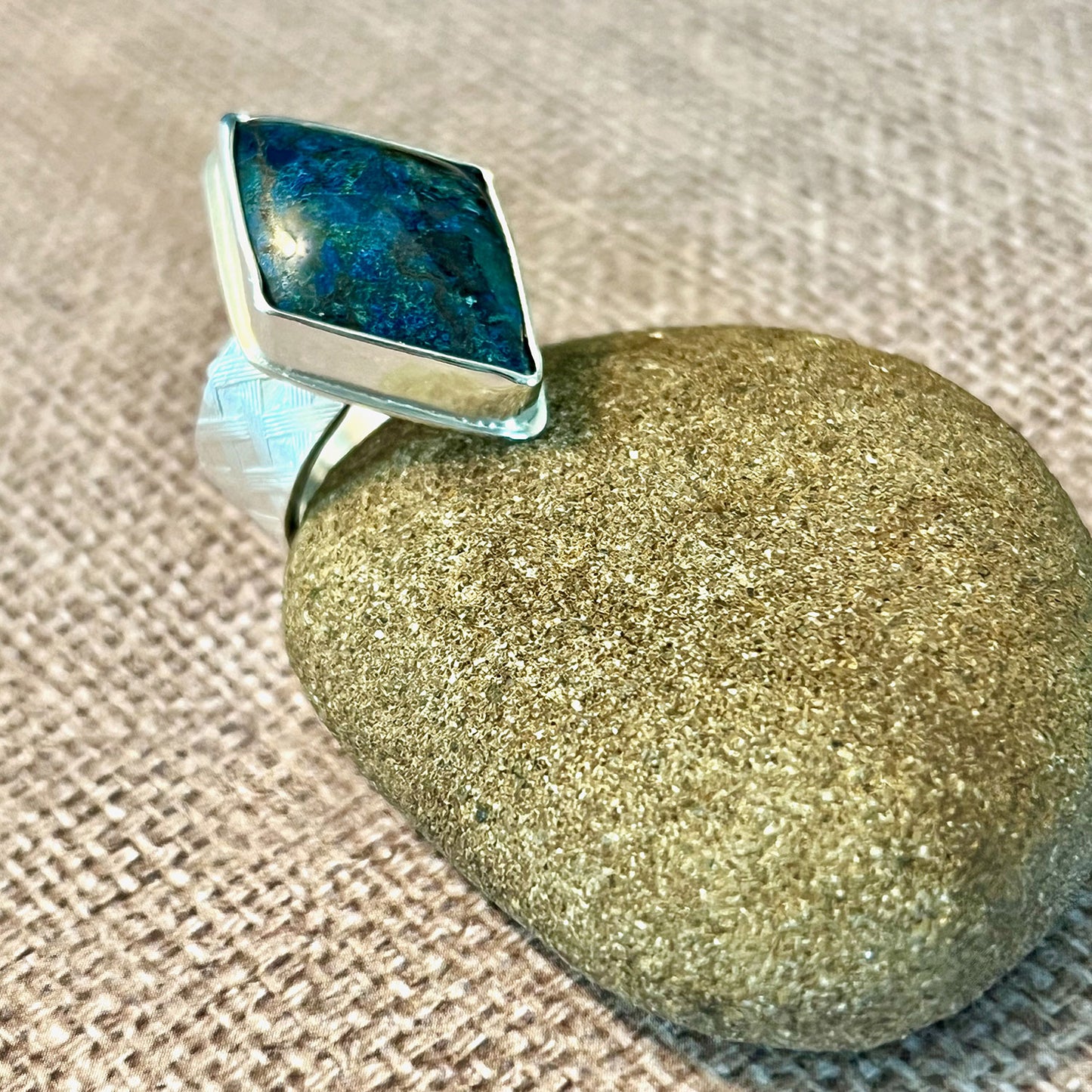 STERLING SILVER SHATTUCKITE RING - TRUTH TALISMAN