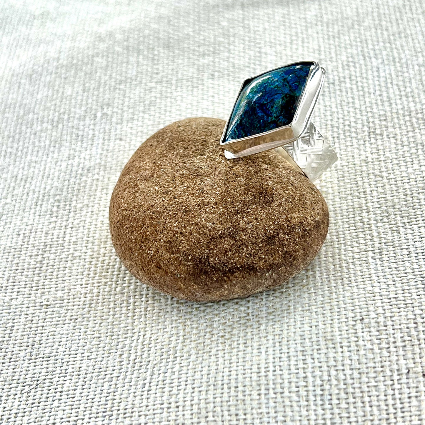 STERLING SILVER SHATTUCKITE RING - TRUTH TALISMAN