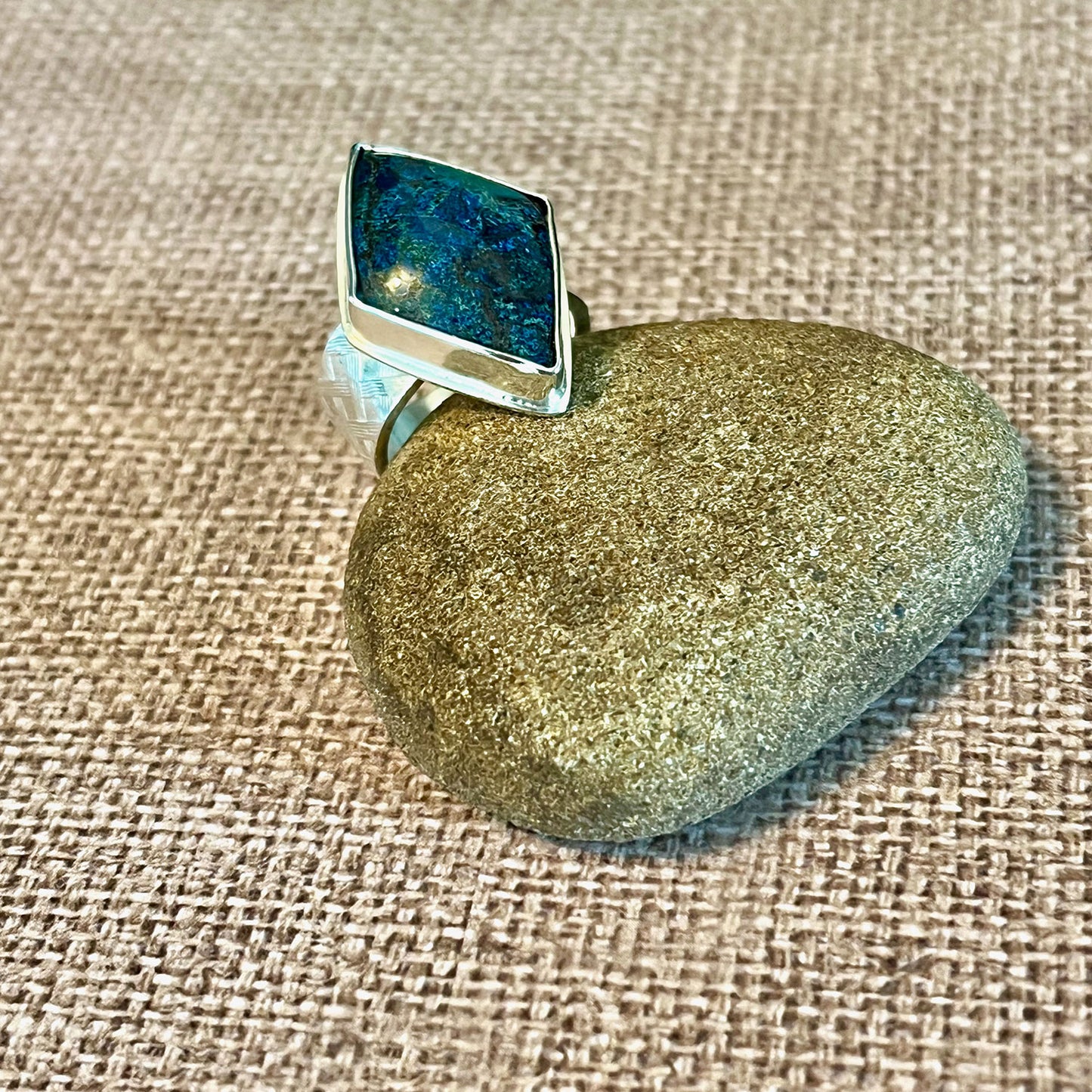 STERLING SILVER SHATTUCKITE RING - TRUTH TALISMAN