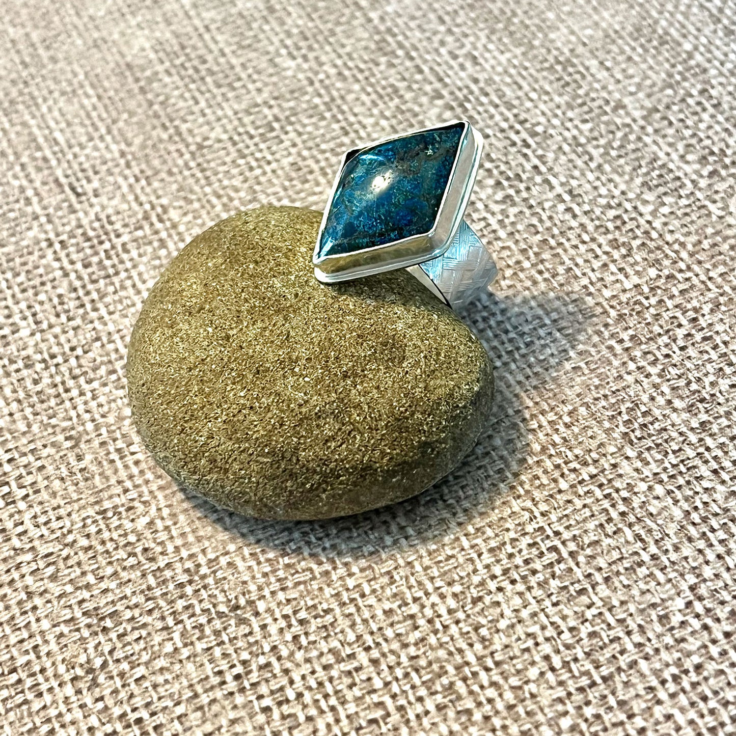 STERLING SILVER SHATTUCKITE RING - TRUTH TALISMAN