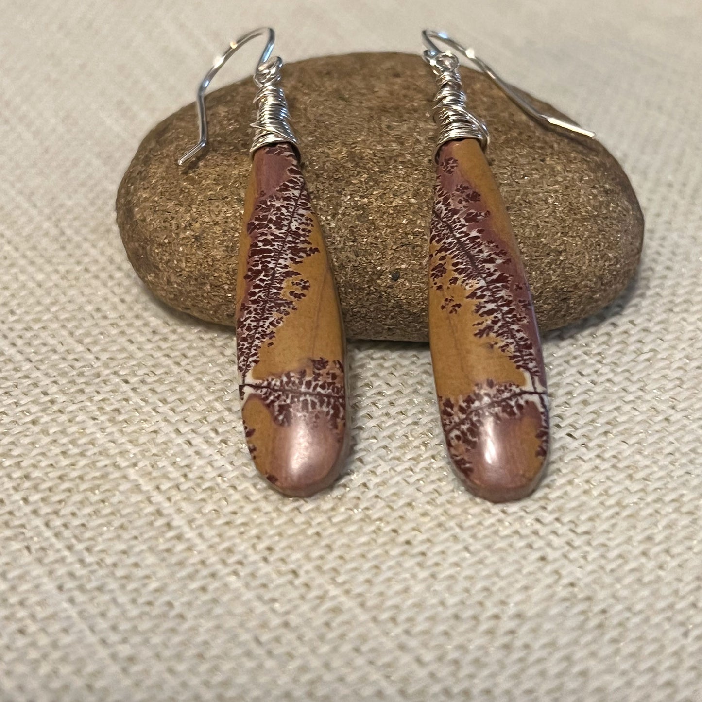 GEMSTONE LONG DROP EARRINGS - TALISMAN JEWELRY