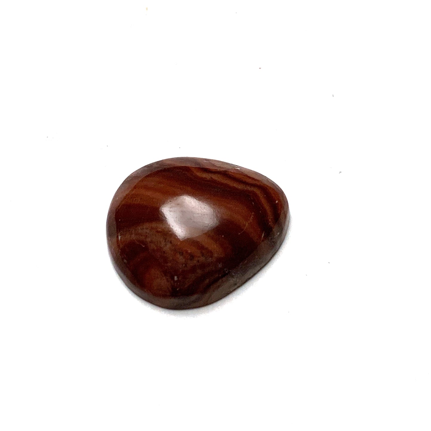 DOLOMITE TEARDROP CABOCHON. BROWN. TAN. 22MM X 19MM x 6MM.