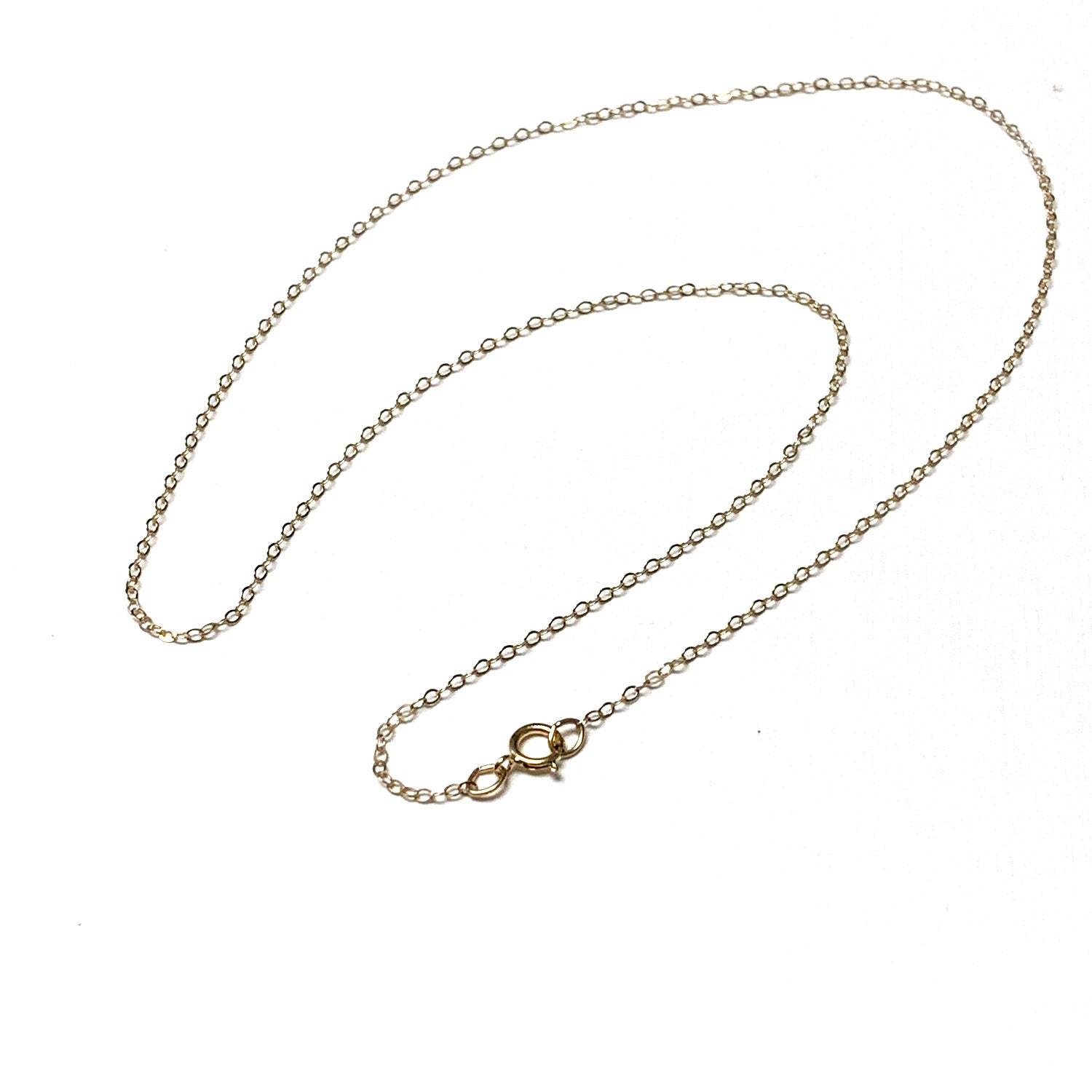GOLD FILLED FLAT CABLE CHAIN 16, 18, 20 INCHES