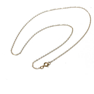 GOLD FILLED FLAT CABLE CHAIN 16, 18, 20 INCHES