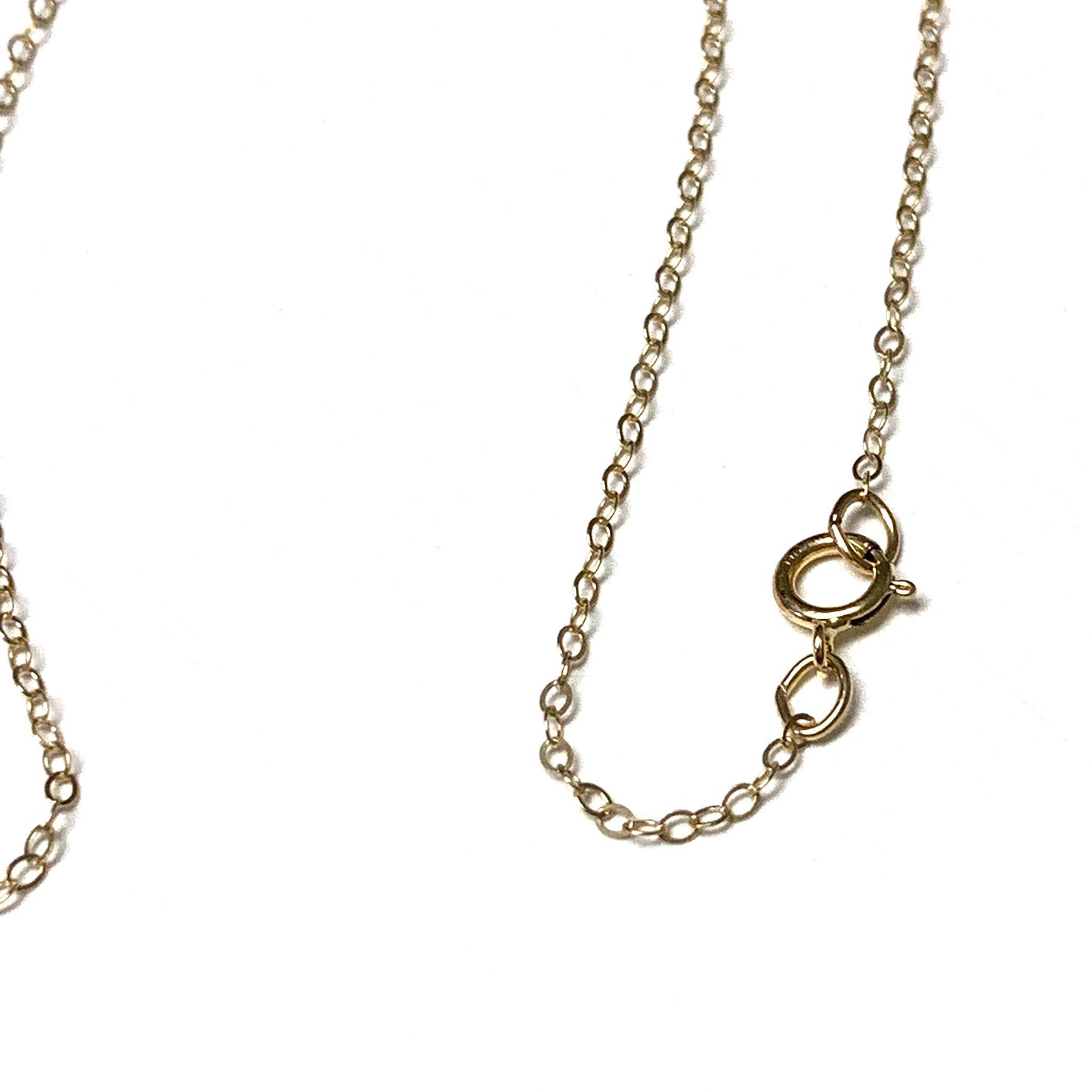 GOLD FILLED FLAT CABLE CHAIN NECKLACE 16, 18, 20 INCHES