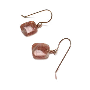 GOLD FILLED SUNSTONE EARRINGS - JOYFUL TALISMAN