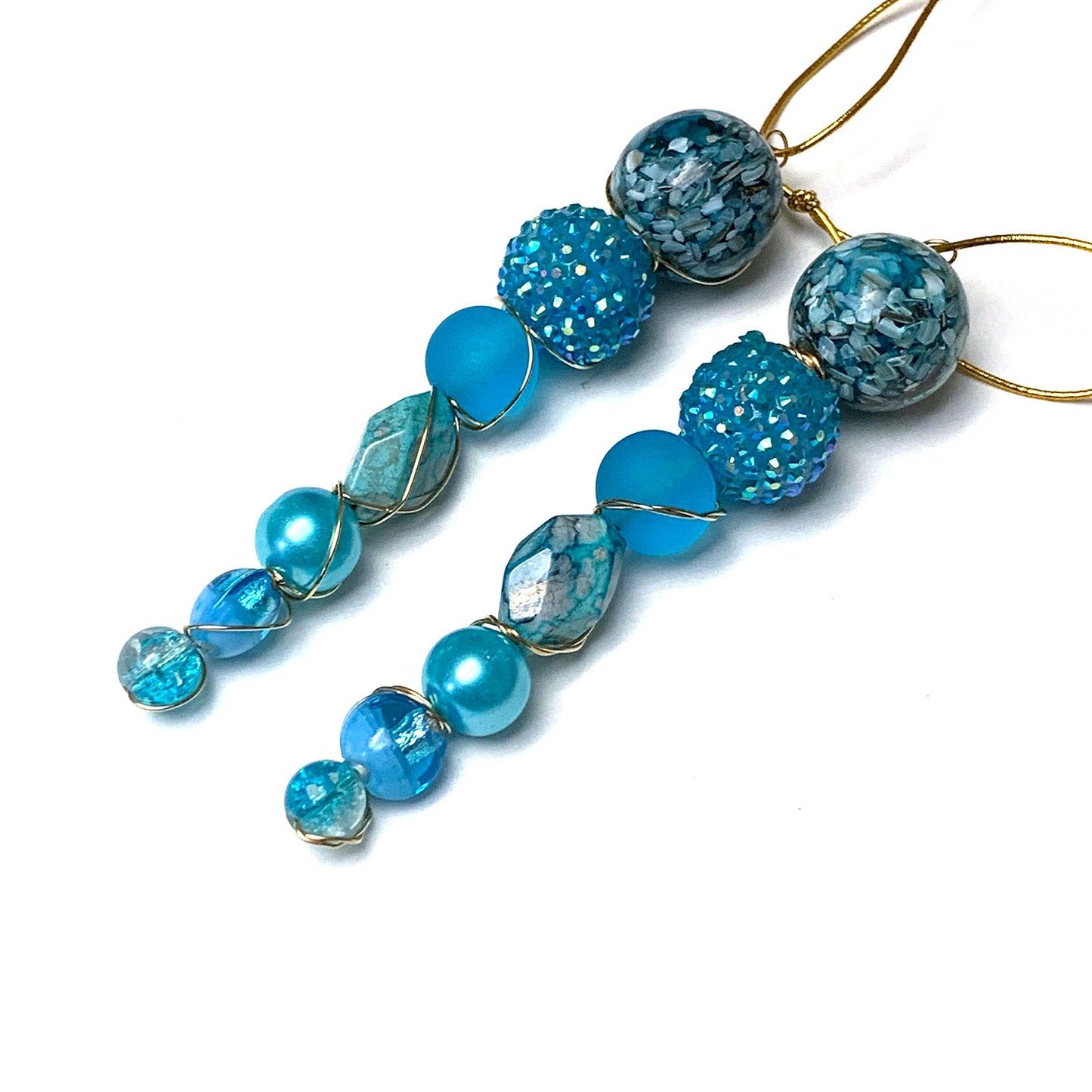 ICICLE ORNAMENT. SUN CATCHER. MULTI COLOR. CHRISTMAS. 3.5 - 5 INCHES.