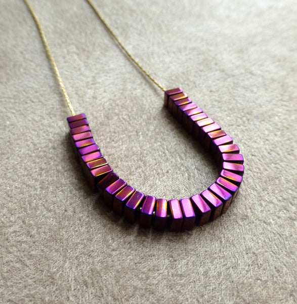 TITANIUM PYRITE HEMATITE NECKLACE - SIMPLICITY TALISMAN