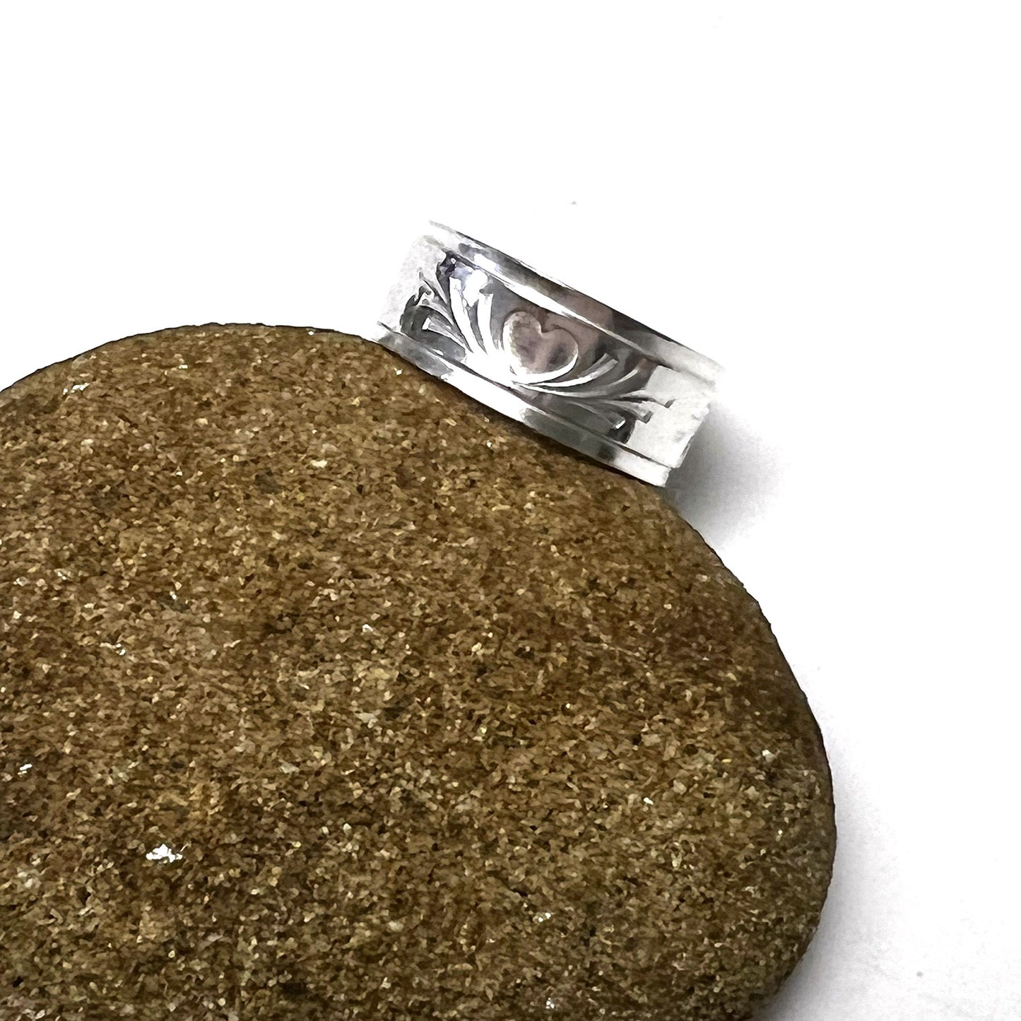 STERLING SILVER RING BANDS - MIRROR OF THE SOUL TALISMAN