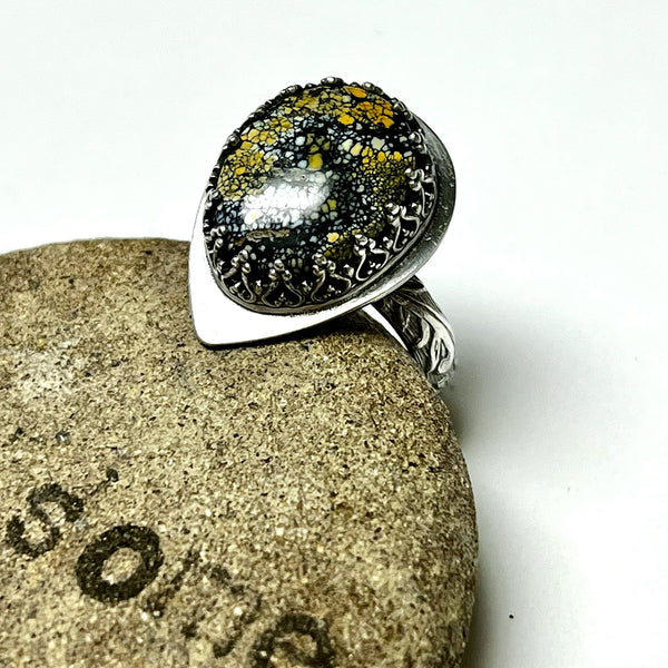 STERLING SILVER NEW LANDER RING - HEAVEN AND EARTH TALISMAN