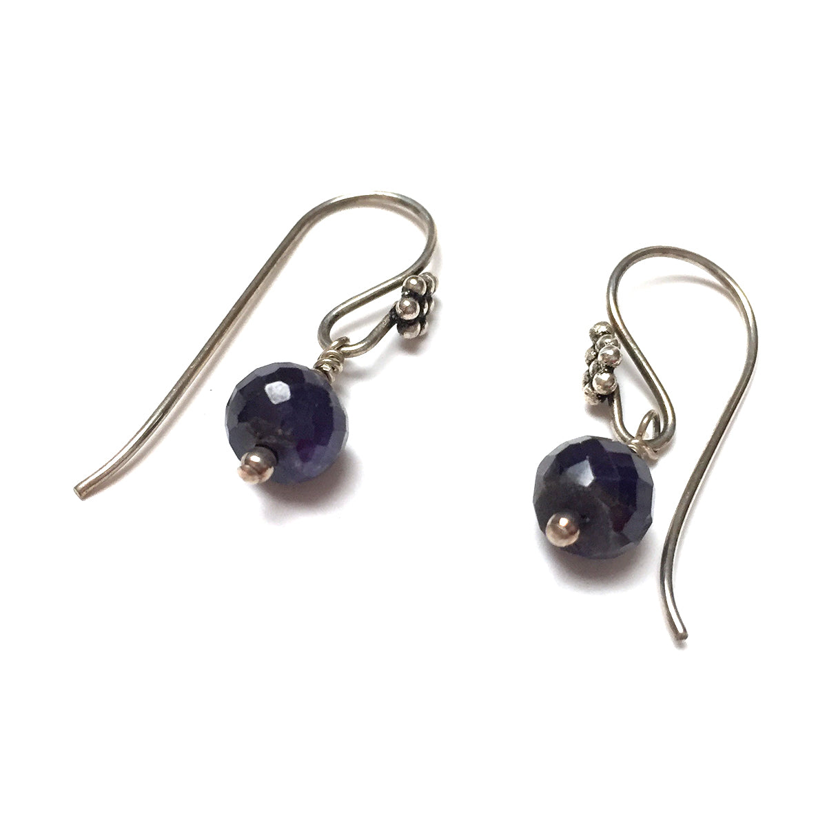 STERLING SILVER SAPPHIRE DROP EARRINGS - INSPIRATION TALISMAN